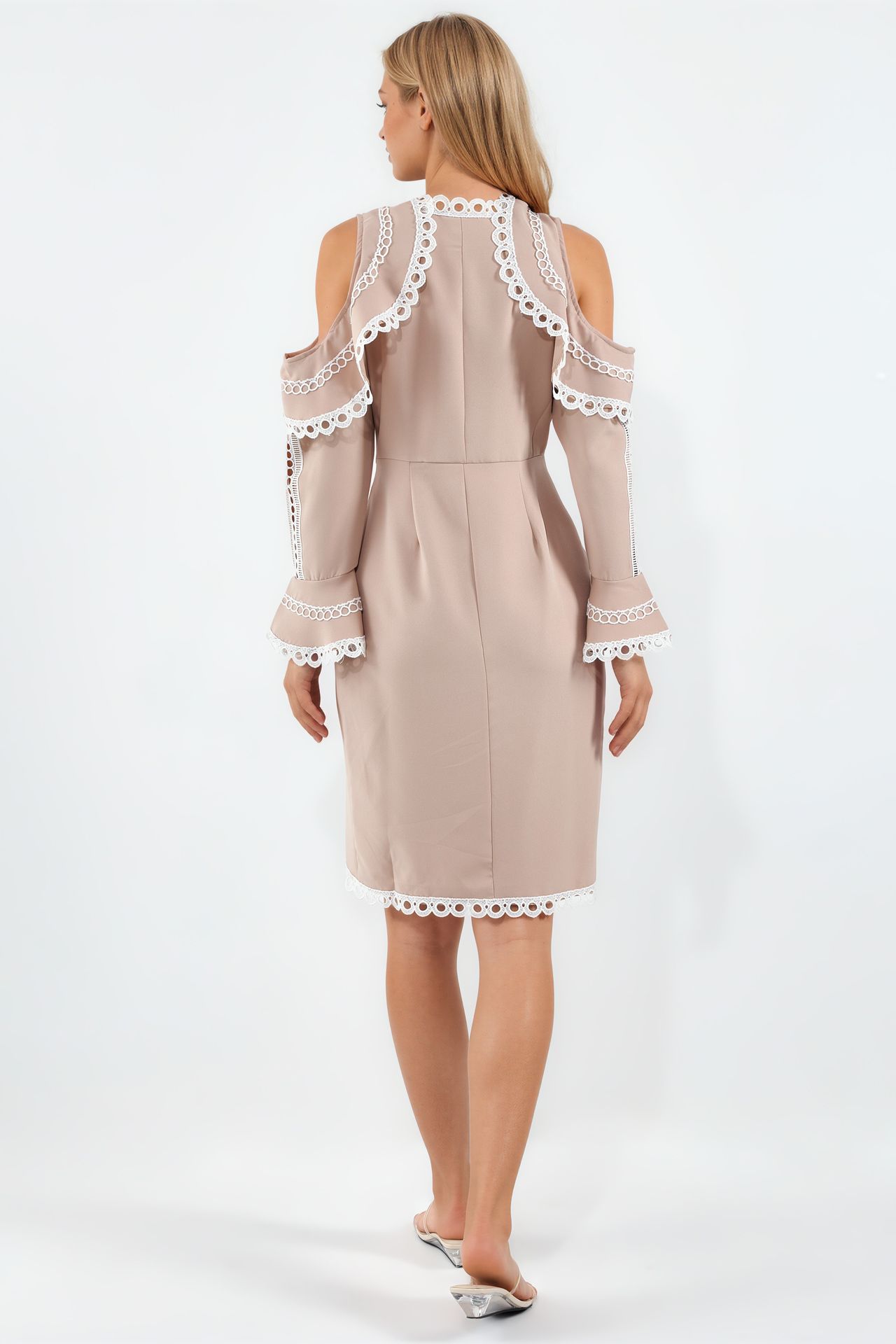 MSN Belted Wrap Midi Dress 3