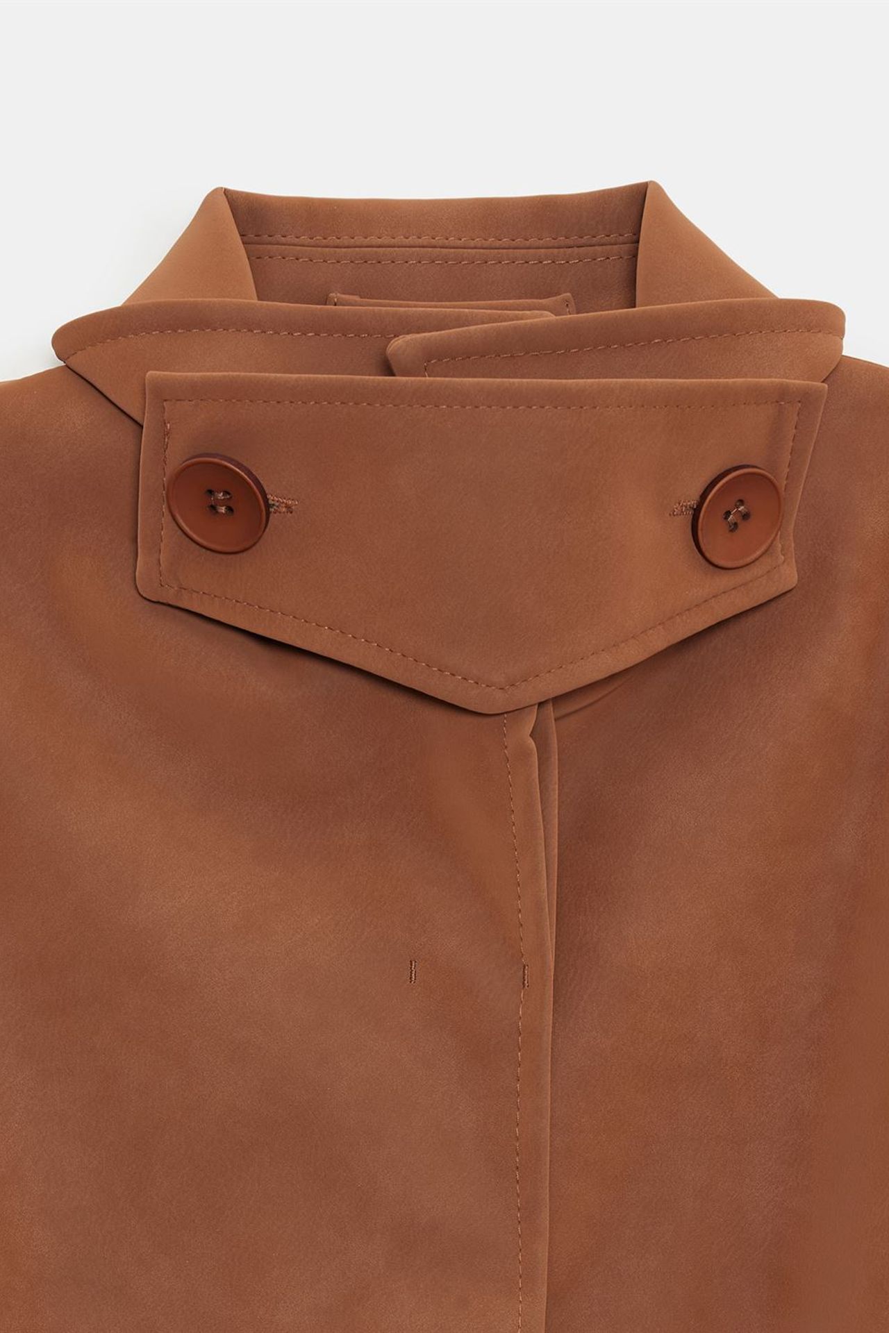 DILVIN Women's Faux Suede Button Jacket 7