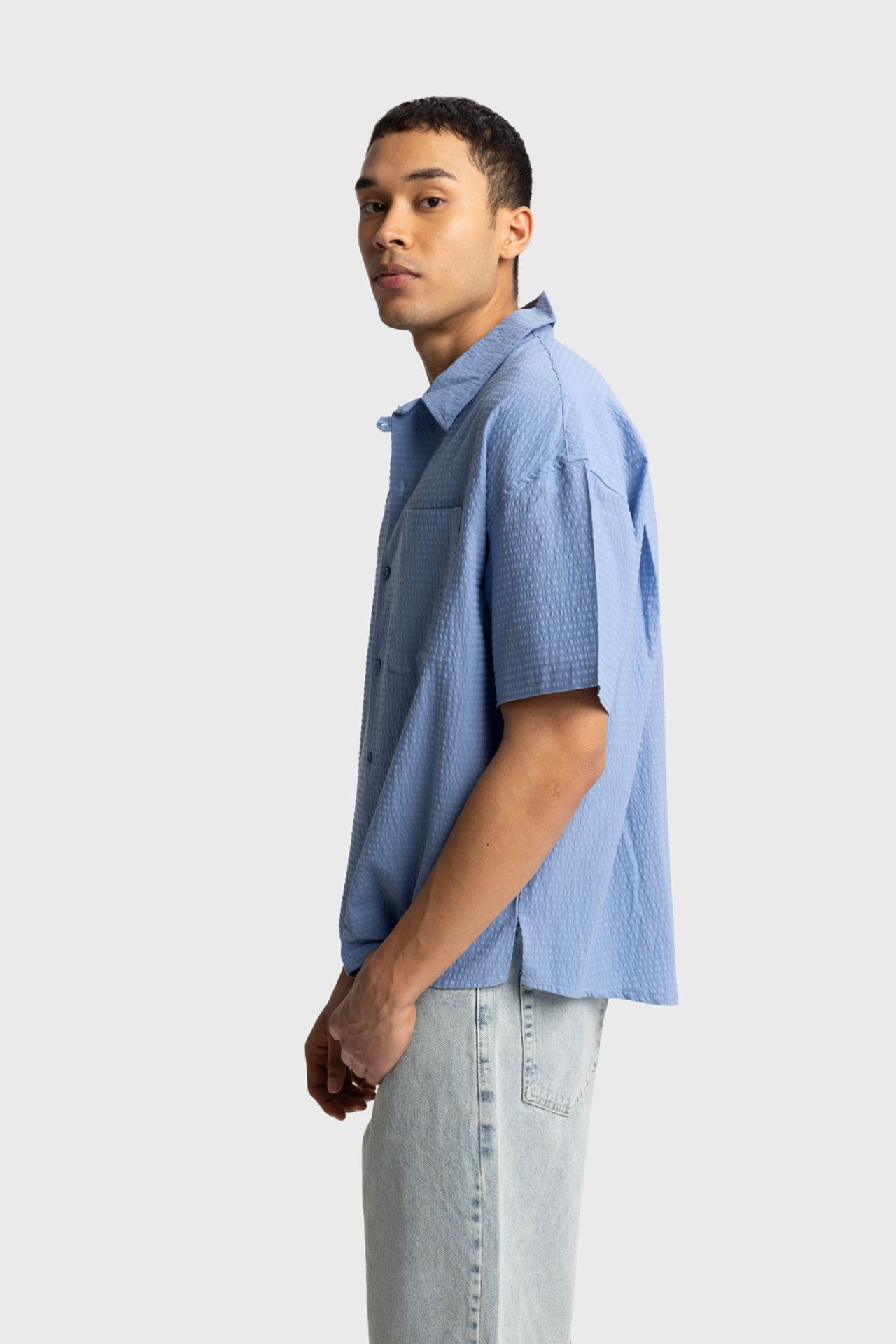 GIESTO Textured Short Sleeve Shirt 4