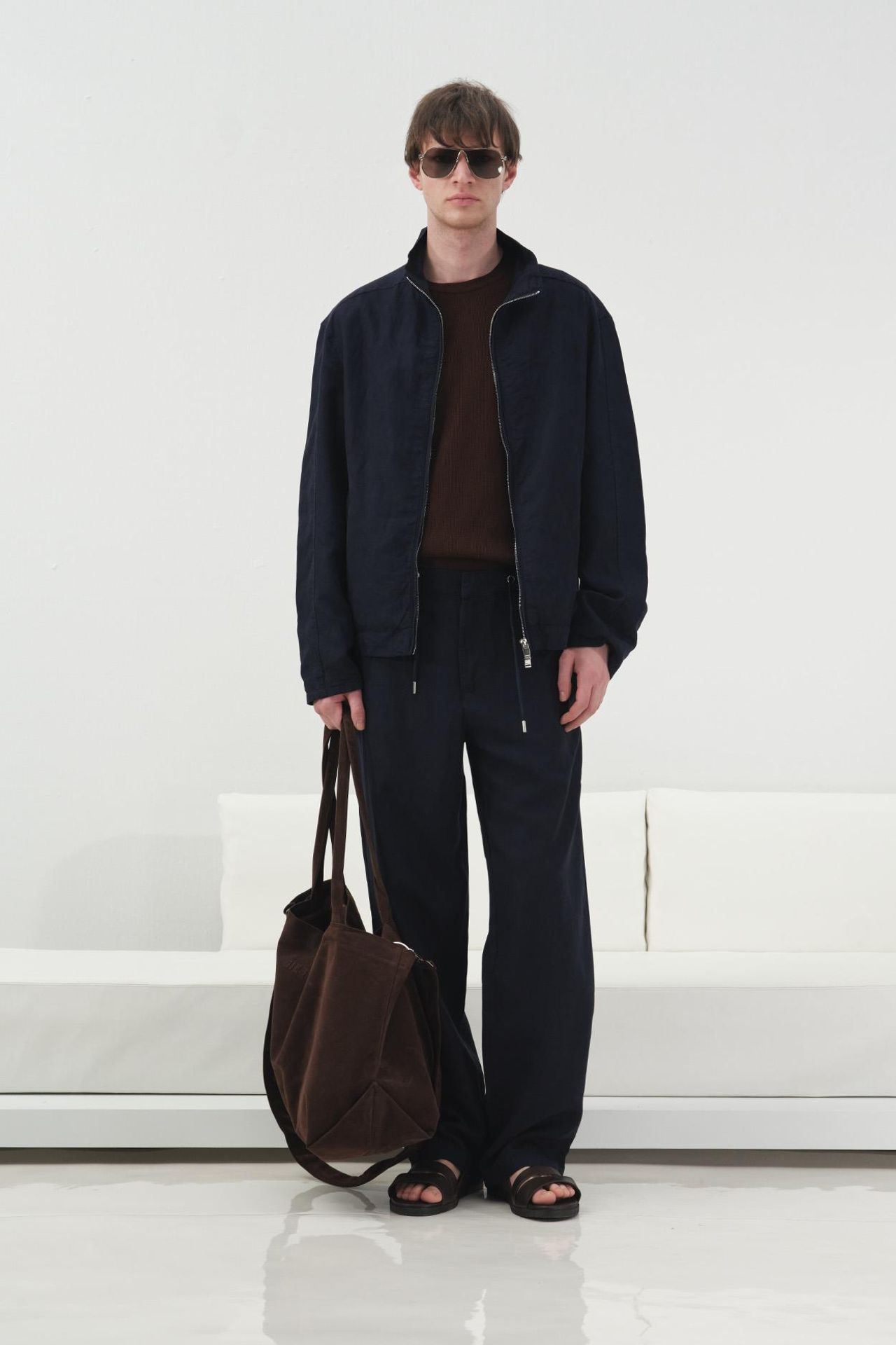 GIESTO Tencel Linen Jacket with Zipper 6