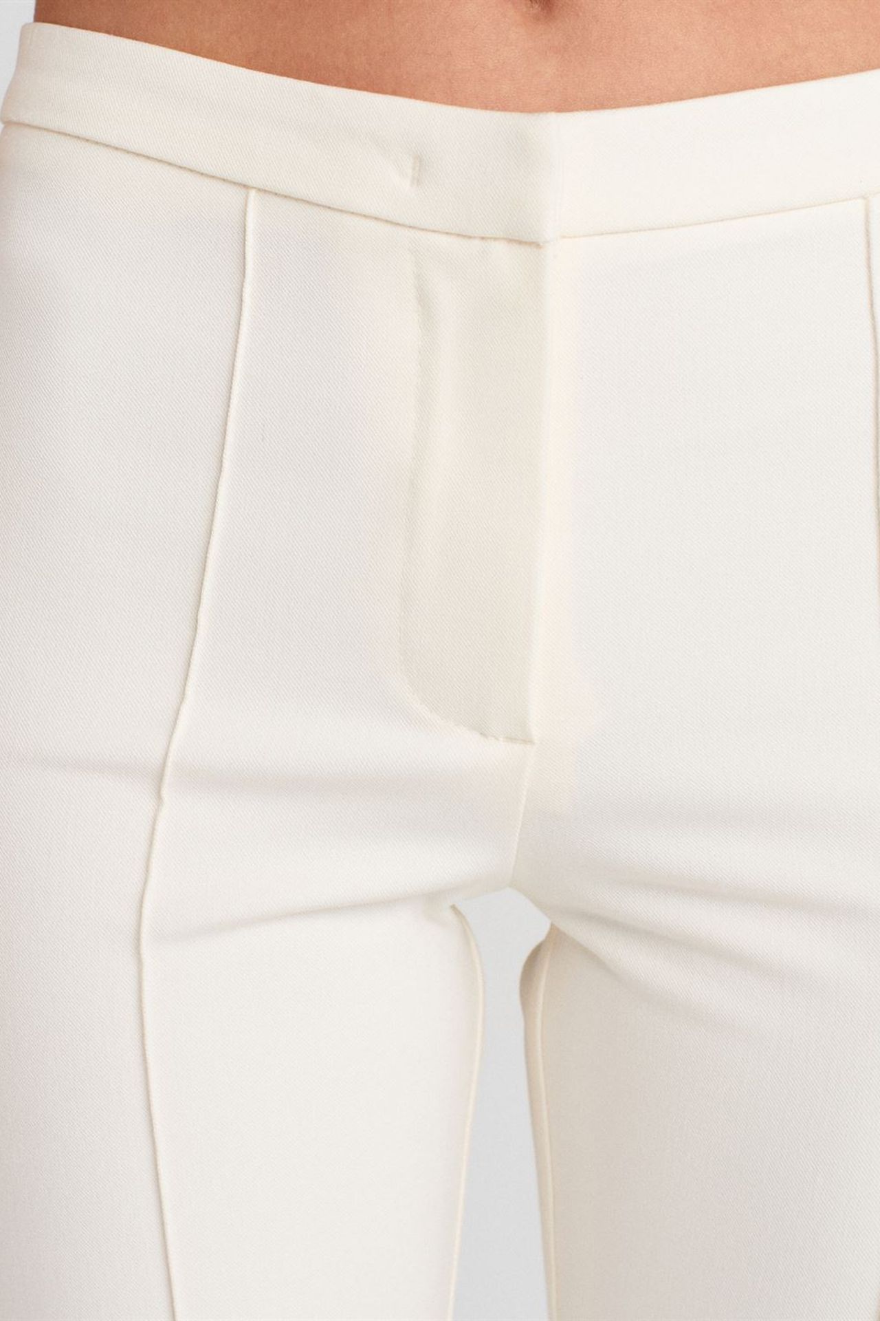 DILVIN High-Waist Straight-Leg Crepe Trousers 3