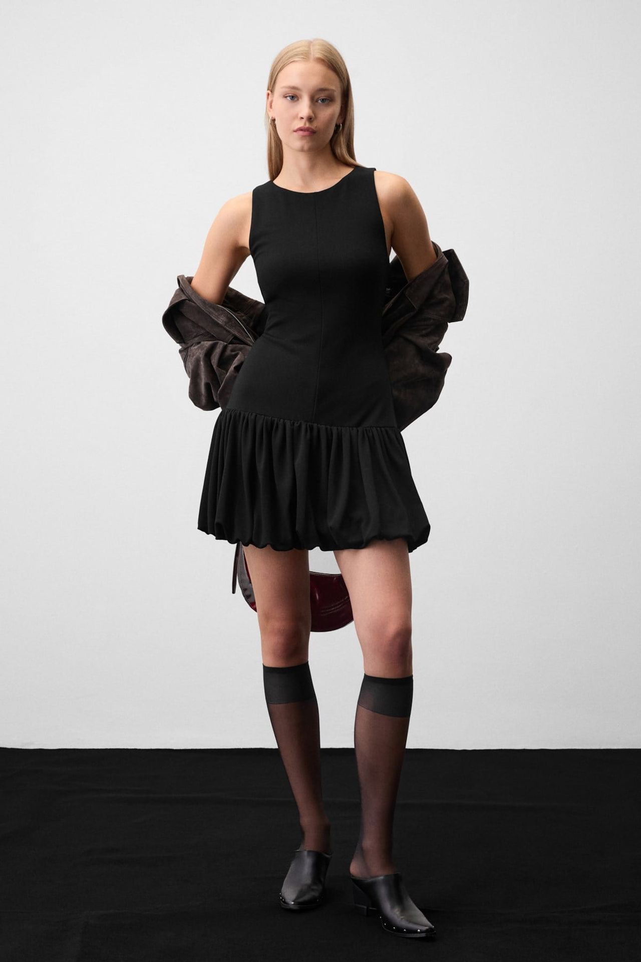 GRIMELANGE Simple Mini Cotton Skirt 2