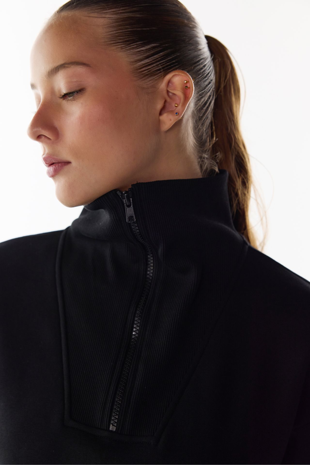 PENTI Half-Zip Brushed Sweatshirt 2