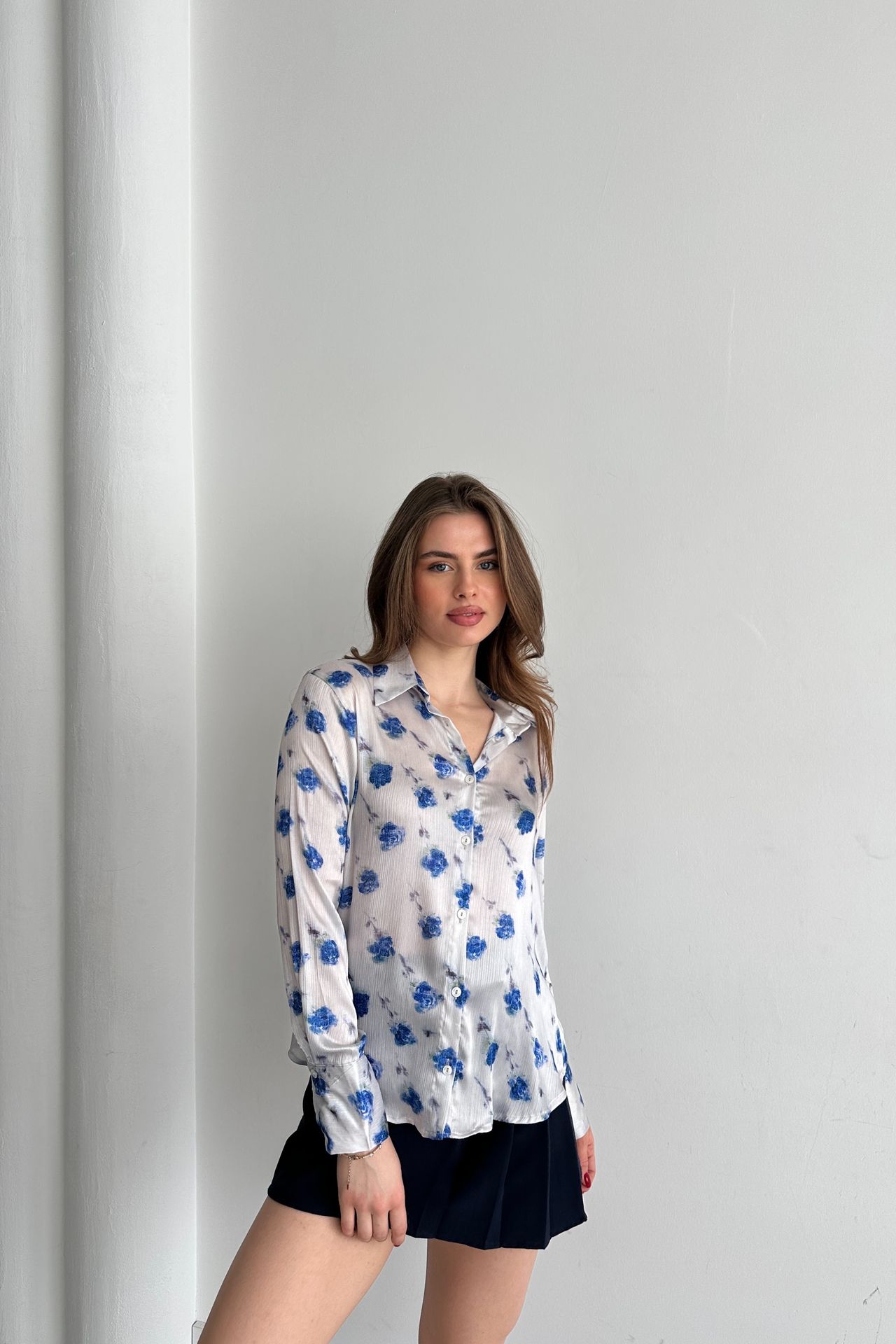 MY FASHION Floral Printed Button-Up Shirt 4
