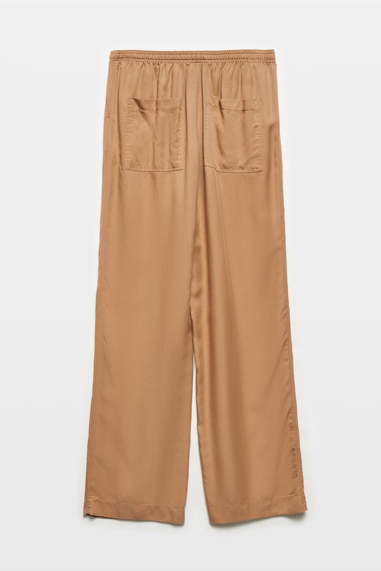 DILVIN Kadın Tencel Geniş Paça Pantolon 2