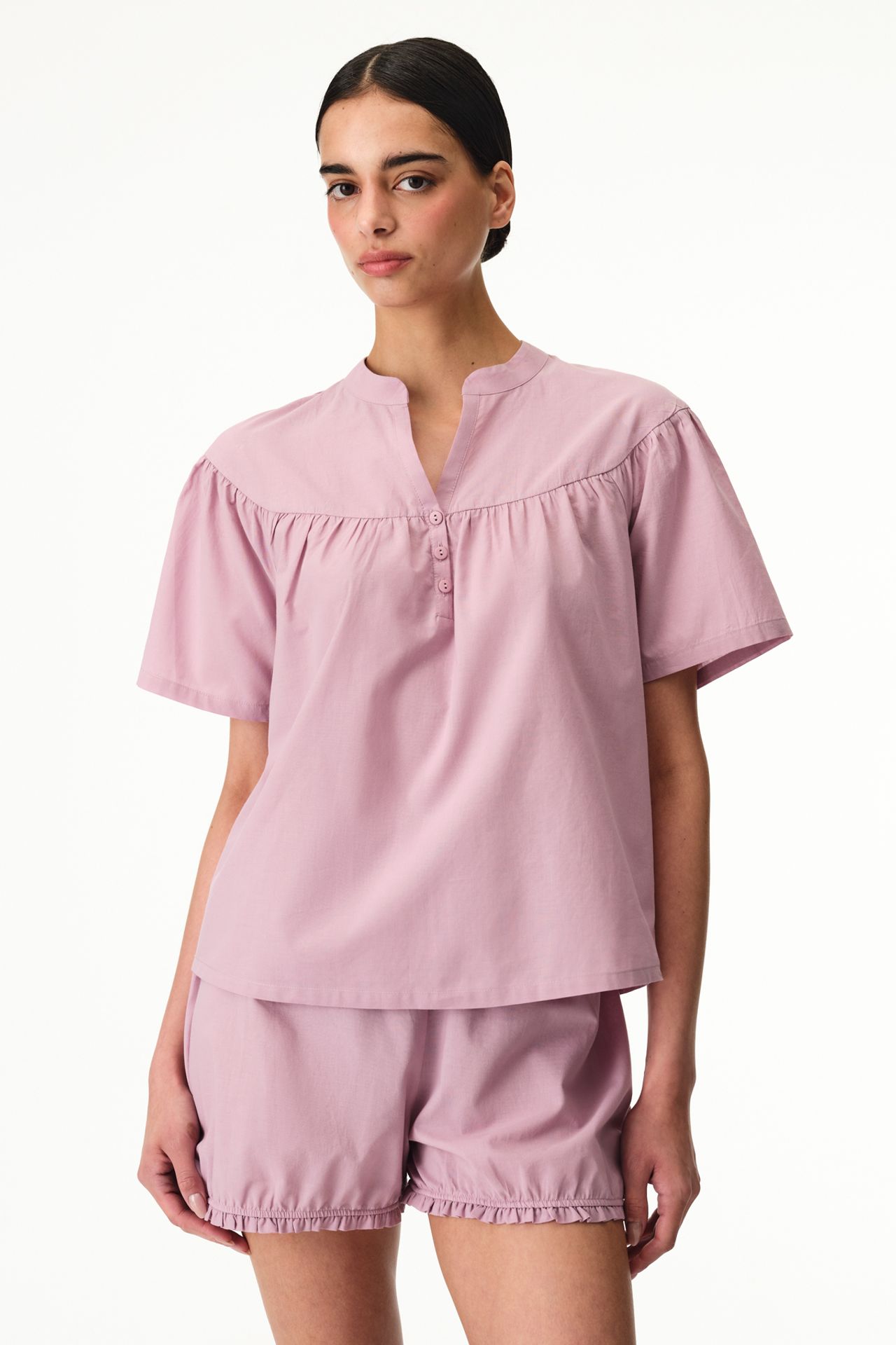 PENTI Petal Short Sleeve Shorts Pajama Set 1