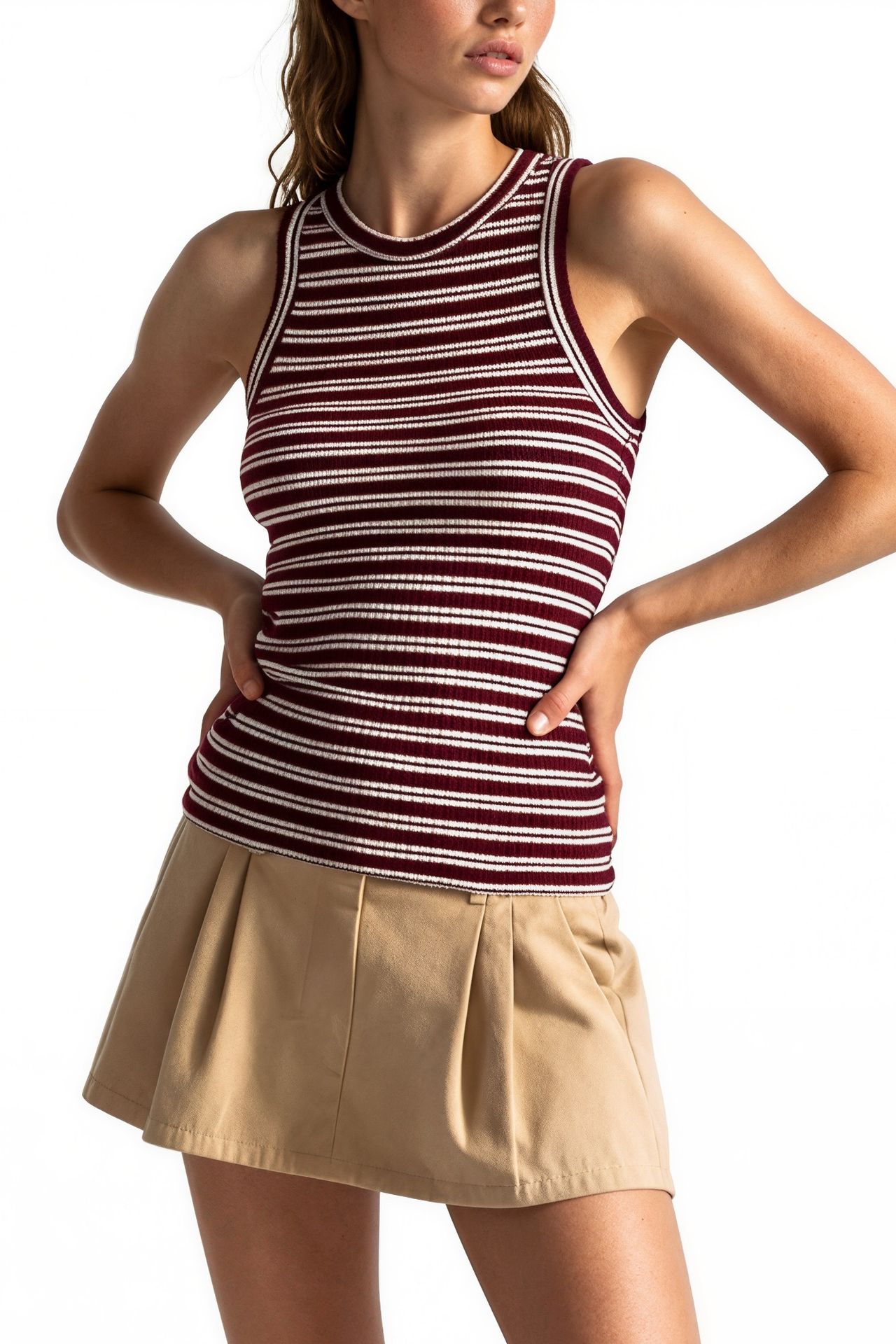 BUSEM Women's Cotton Elastane Camisole Top 4