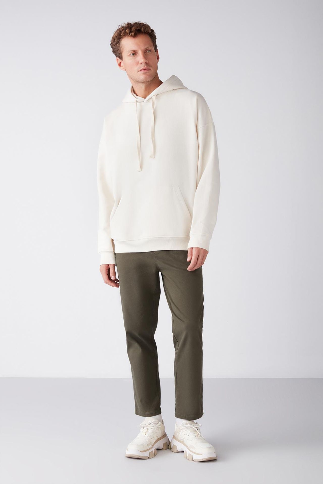 GRIMELANGE Oversize Kapüşonlu Cepli Sweatshirt 3