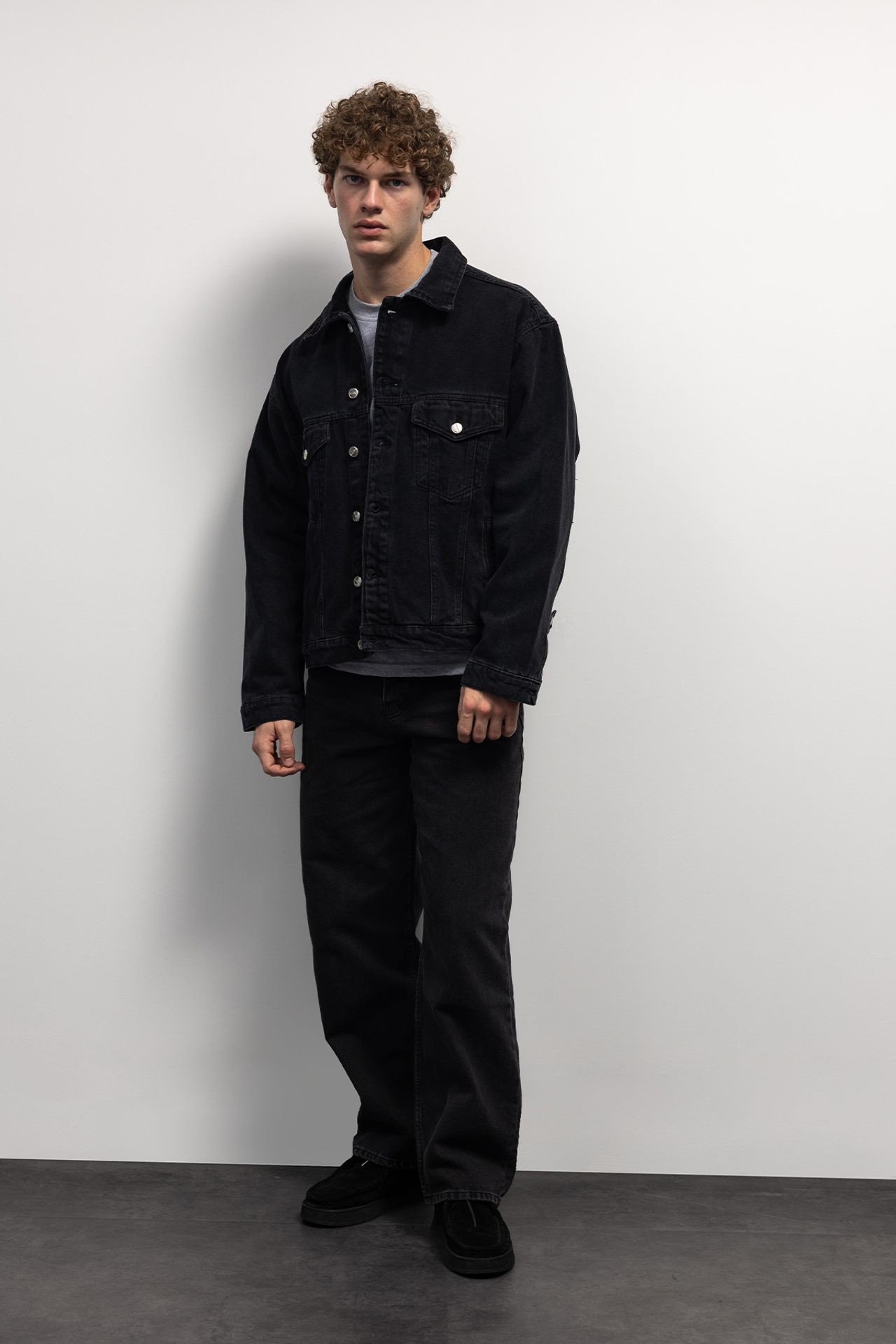 GIESTO Denim Buttoned Jacket with Pocket 4