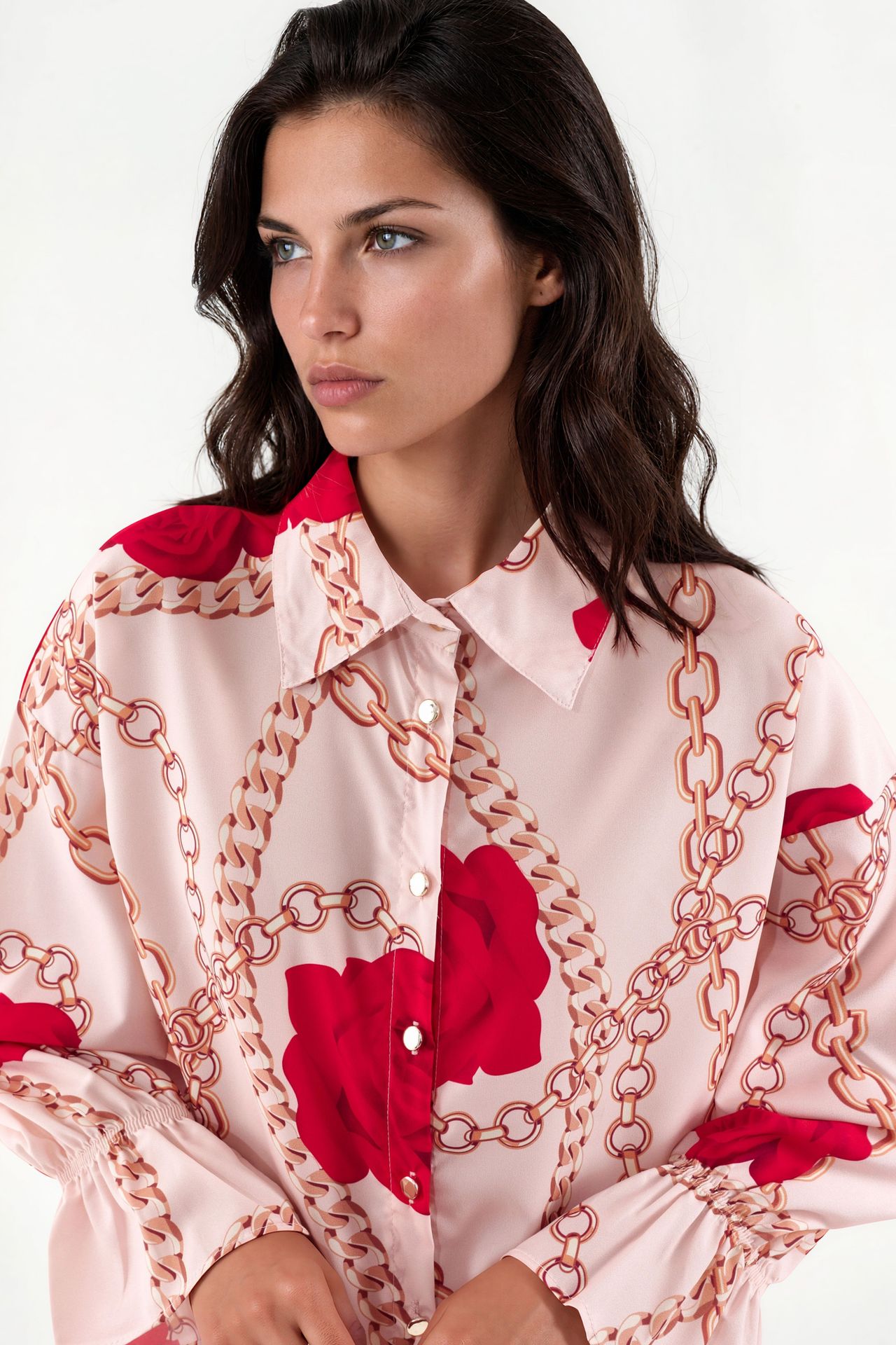 MSN Printed Crepe Shirt 4