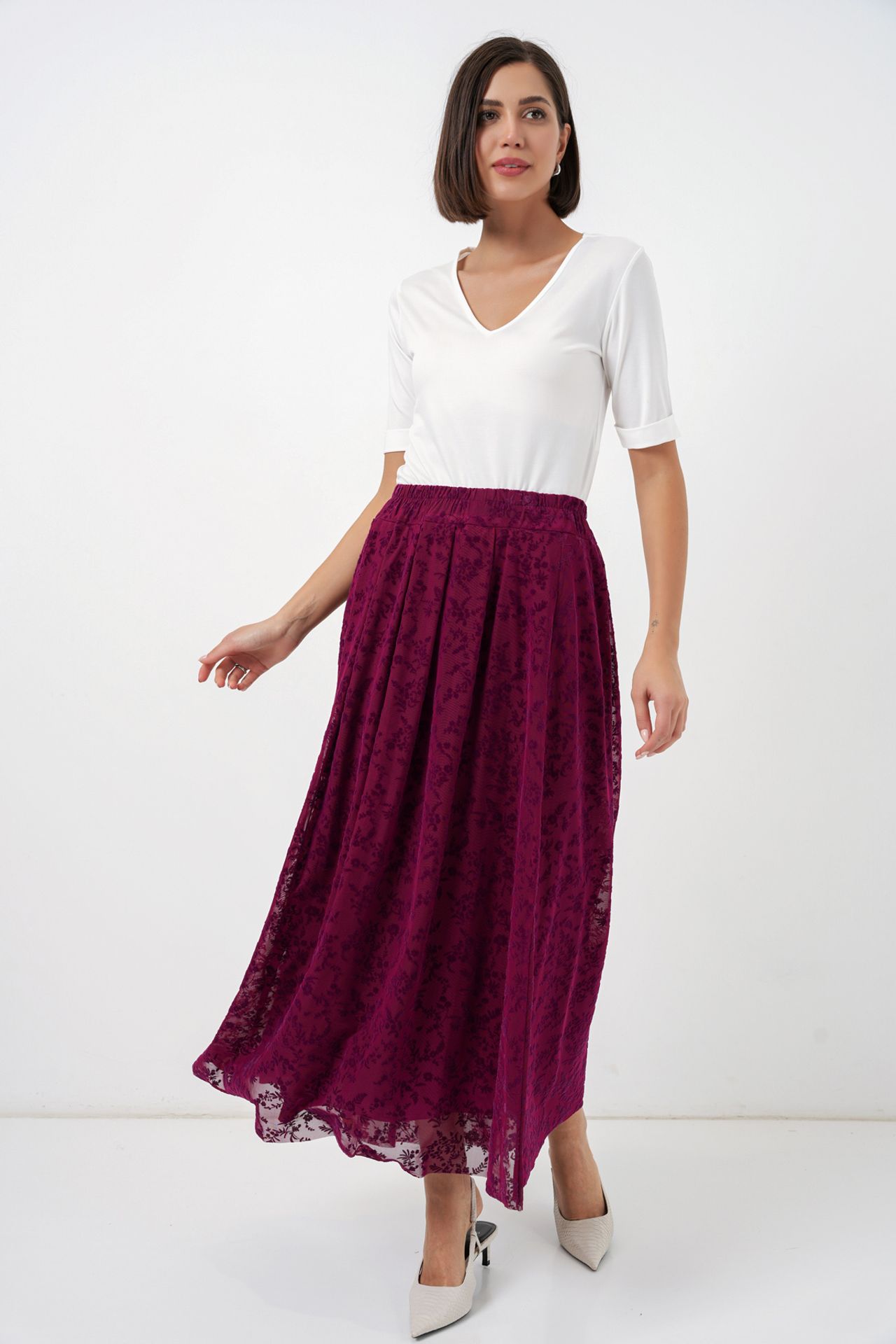 BDART High Waist Floral Maxi Skirt 5