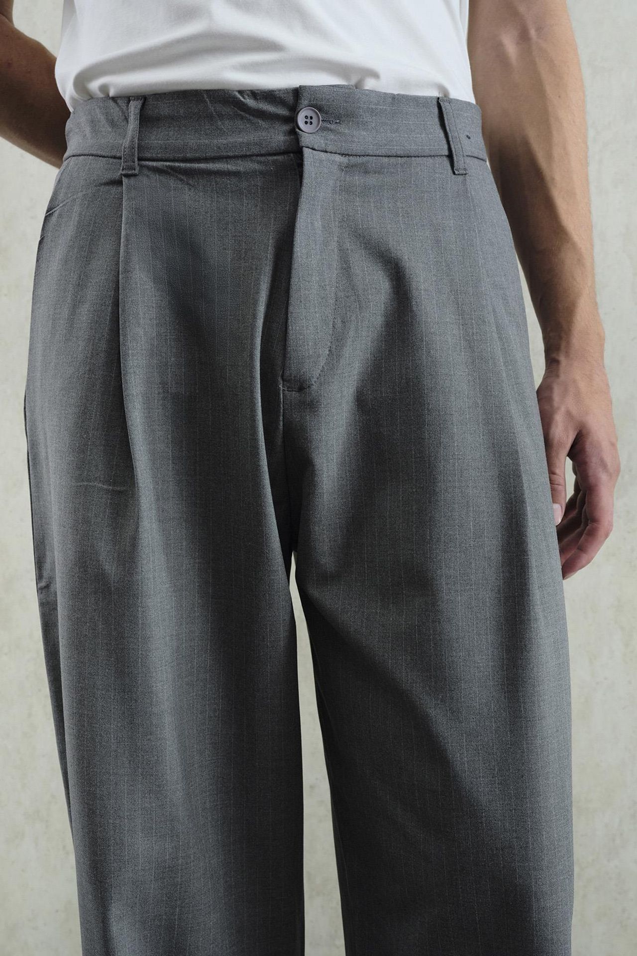 GIESTO Mid Waist Pleated Palazzo Pants 5