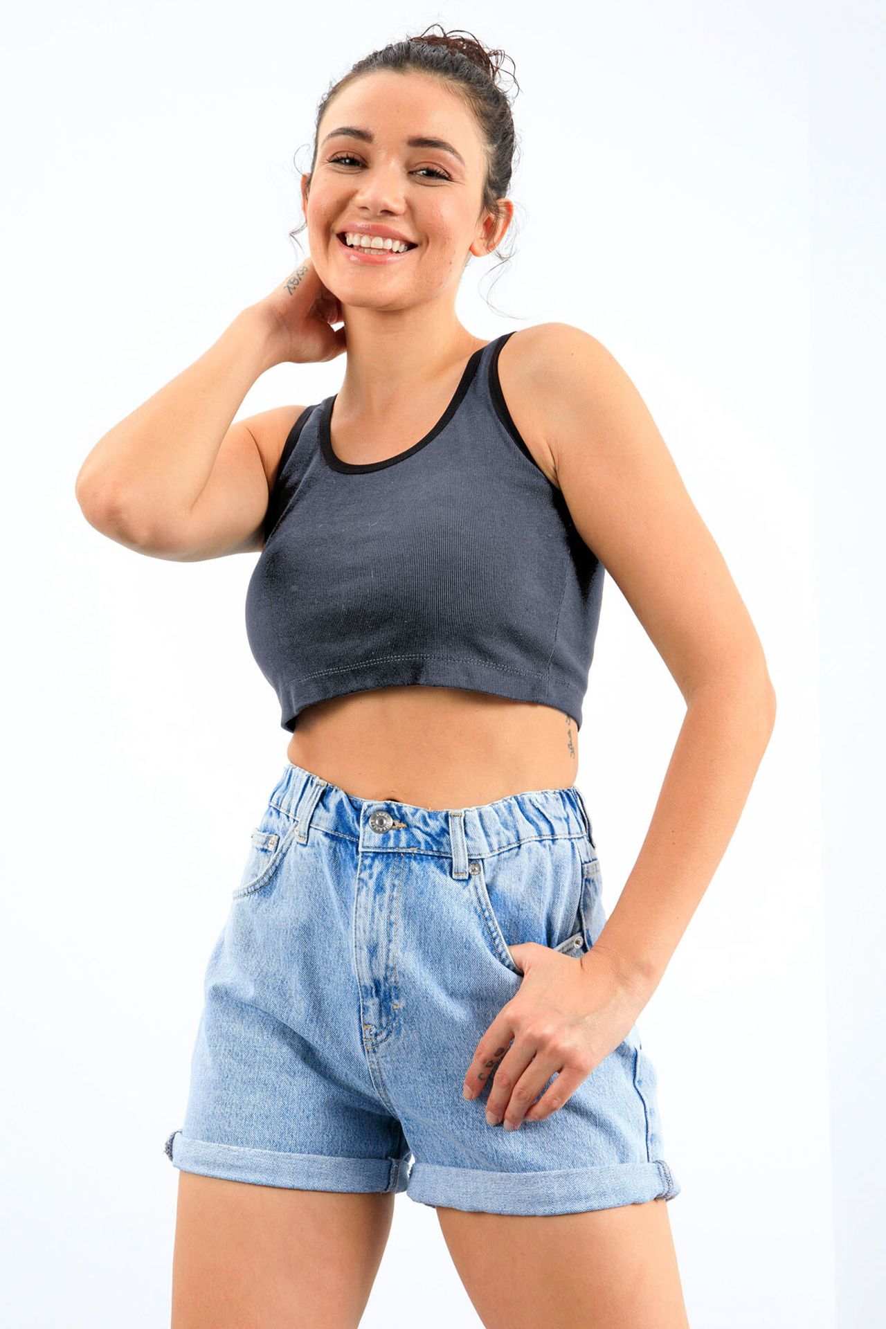 TOMMY Ribbed Sleeveless Crop Top 4