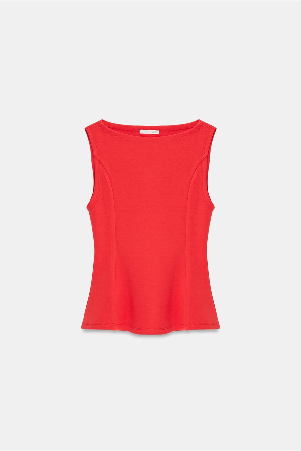 DILVIN Fitted Sleeveless Peplum Blouse 5