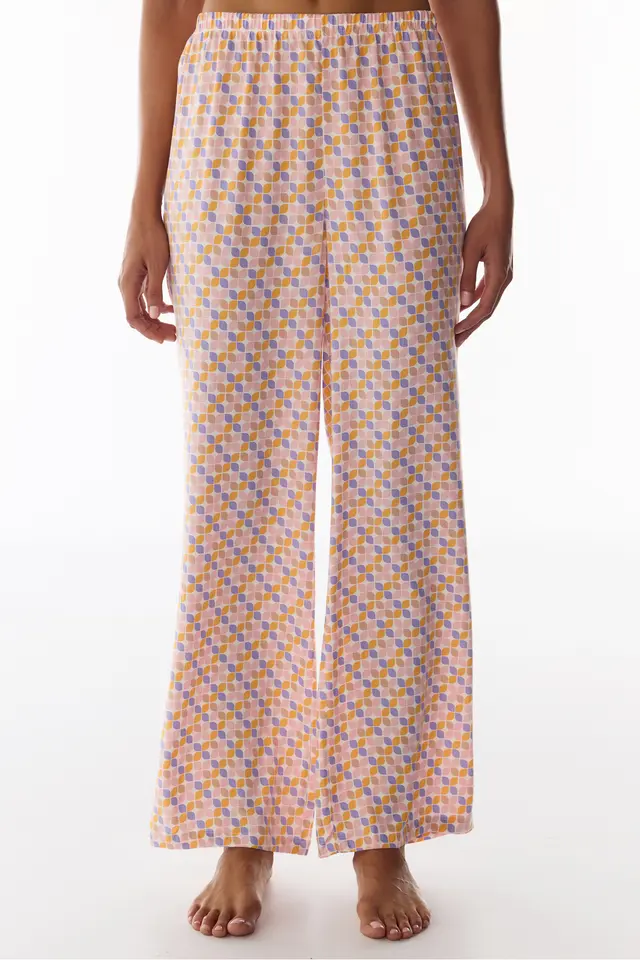 PENTI Sleep Mode Retro Pattern Pajama Bottoms