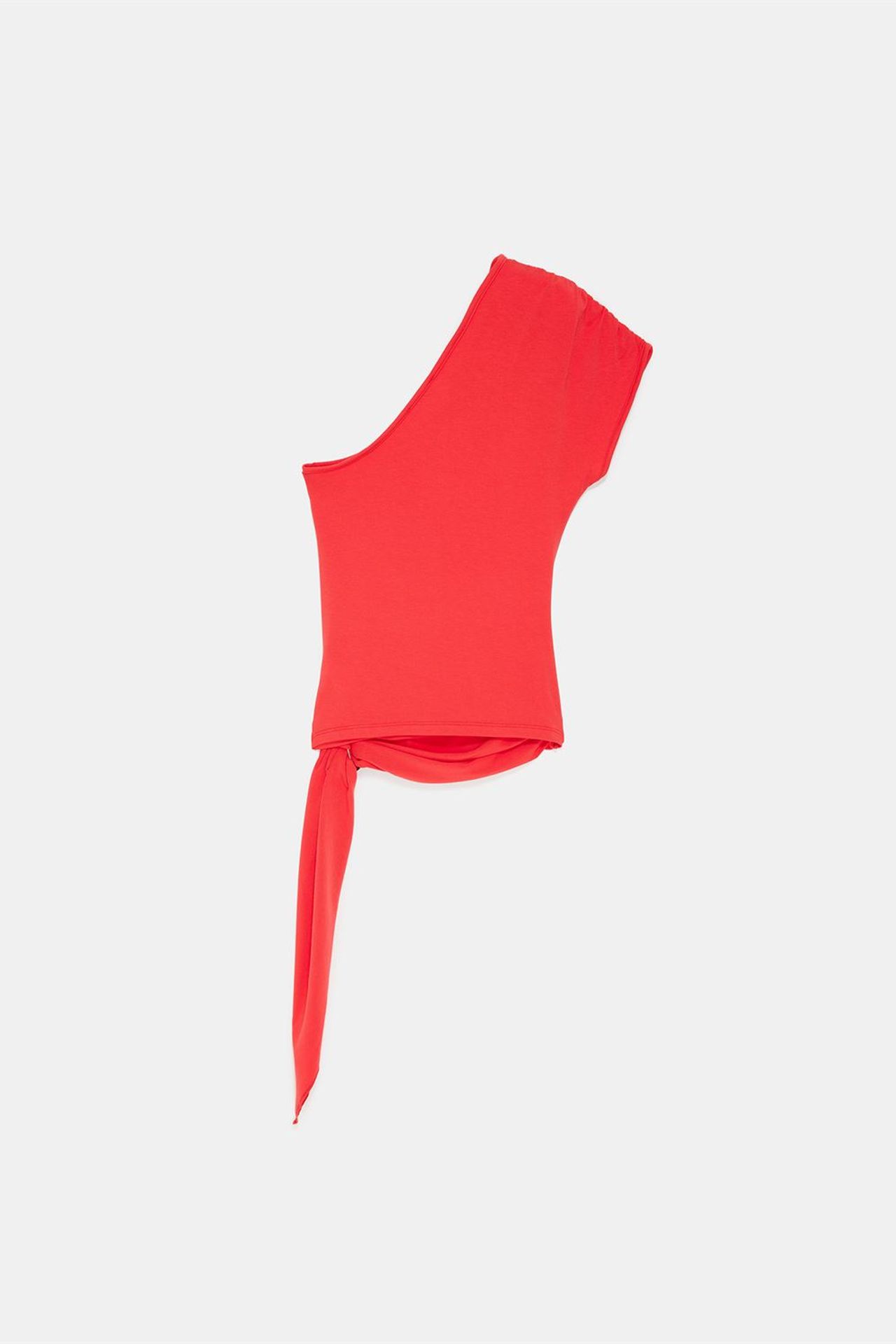 DILVIN Asymmetrical Tie Detail Blouse 5