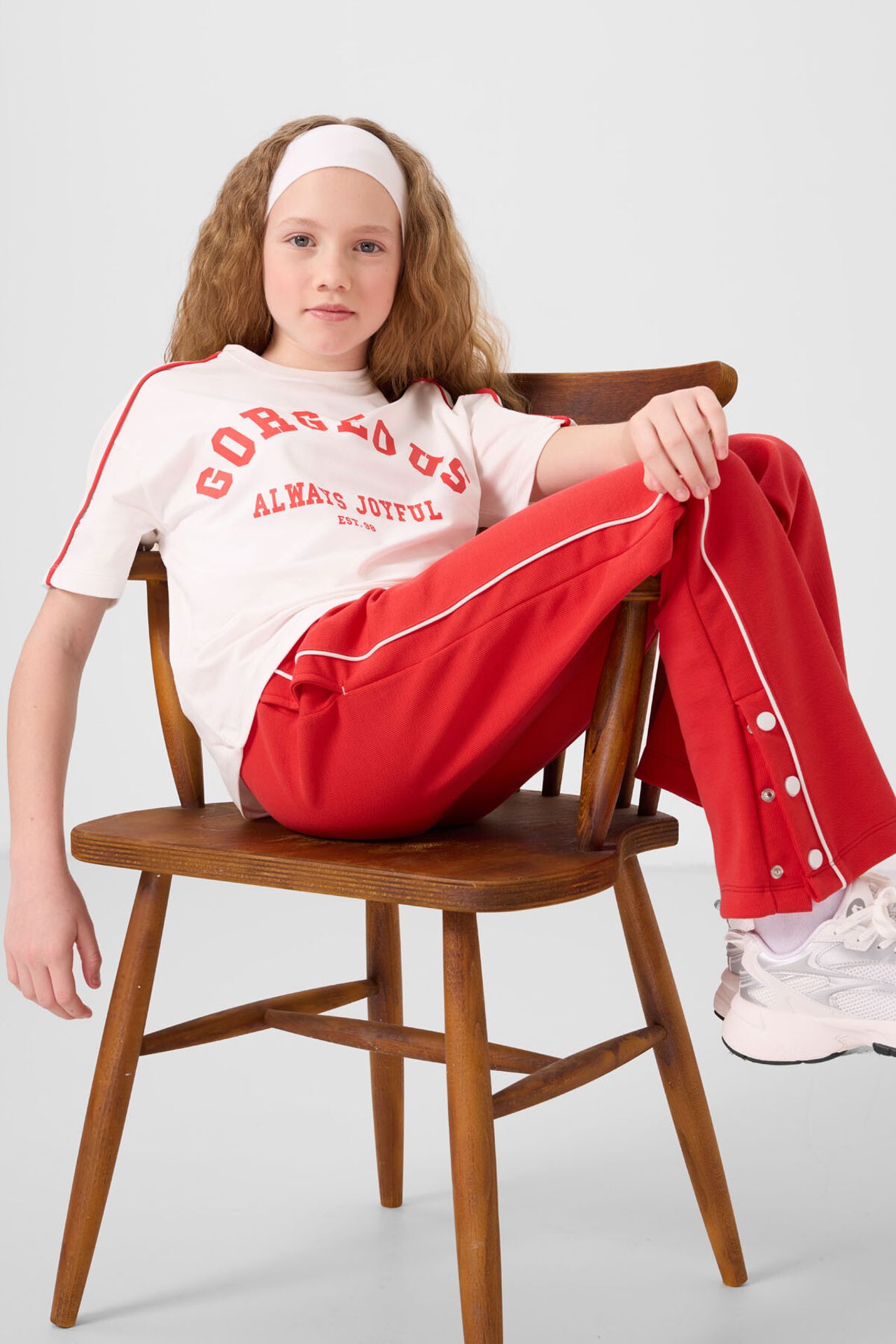 TOMMY Button Detail Wide Leg Tracksuit Set 6