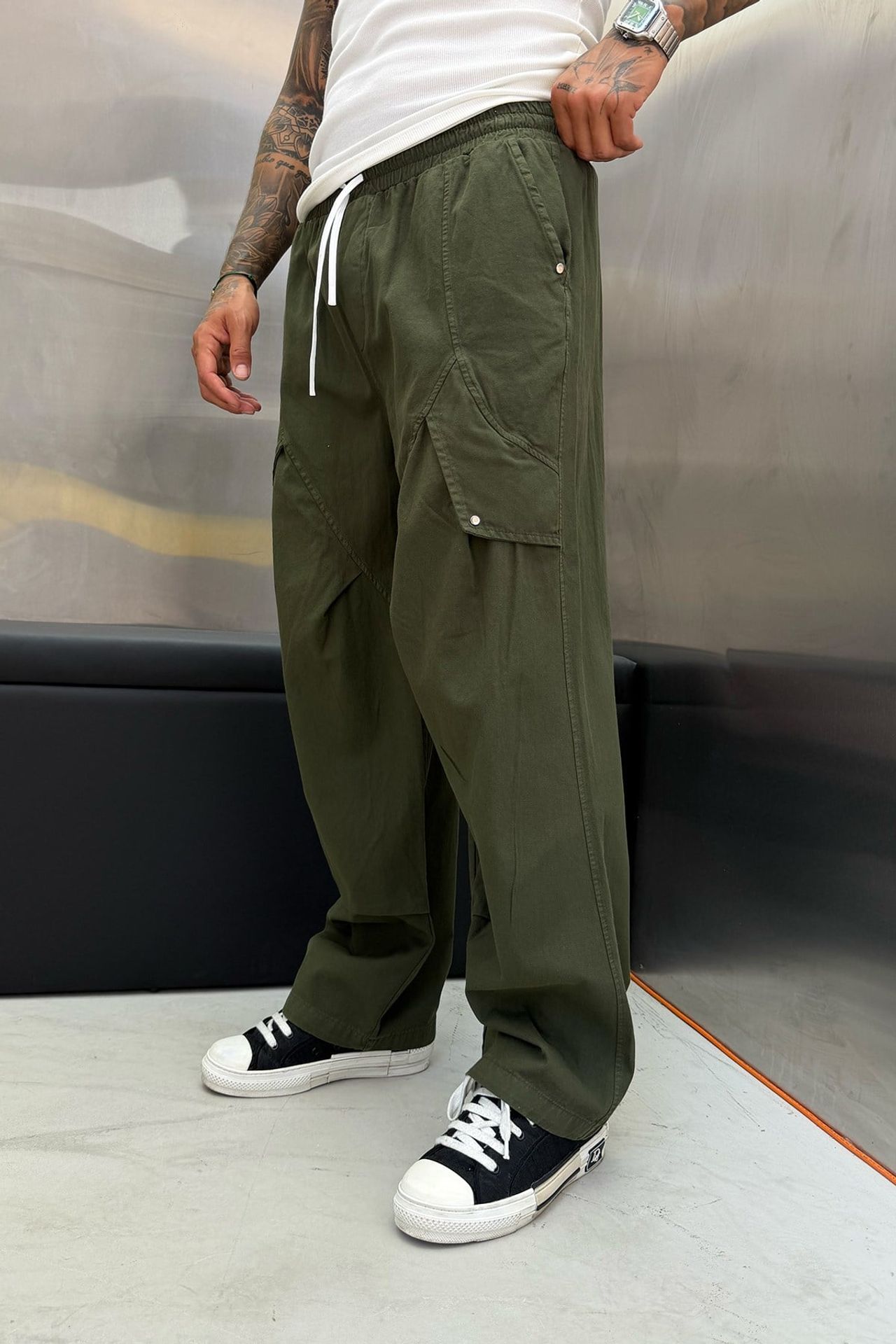 NOMARC Geniş Paça Kargo Pantolon 1