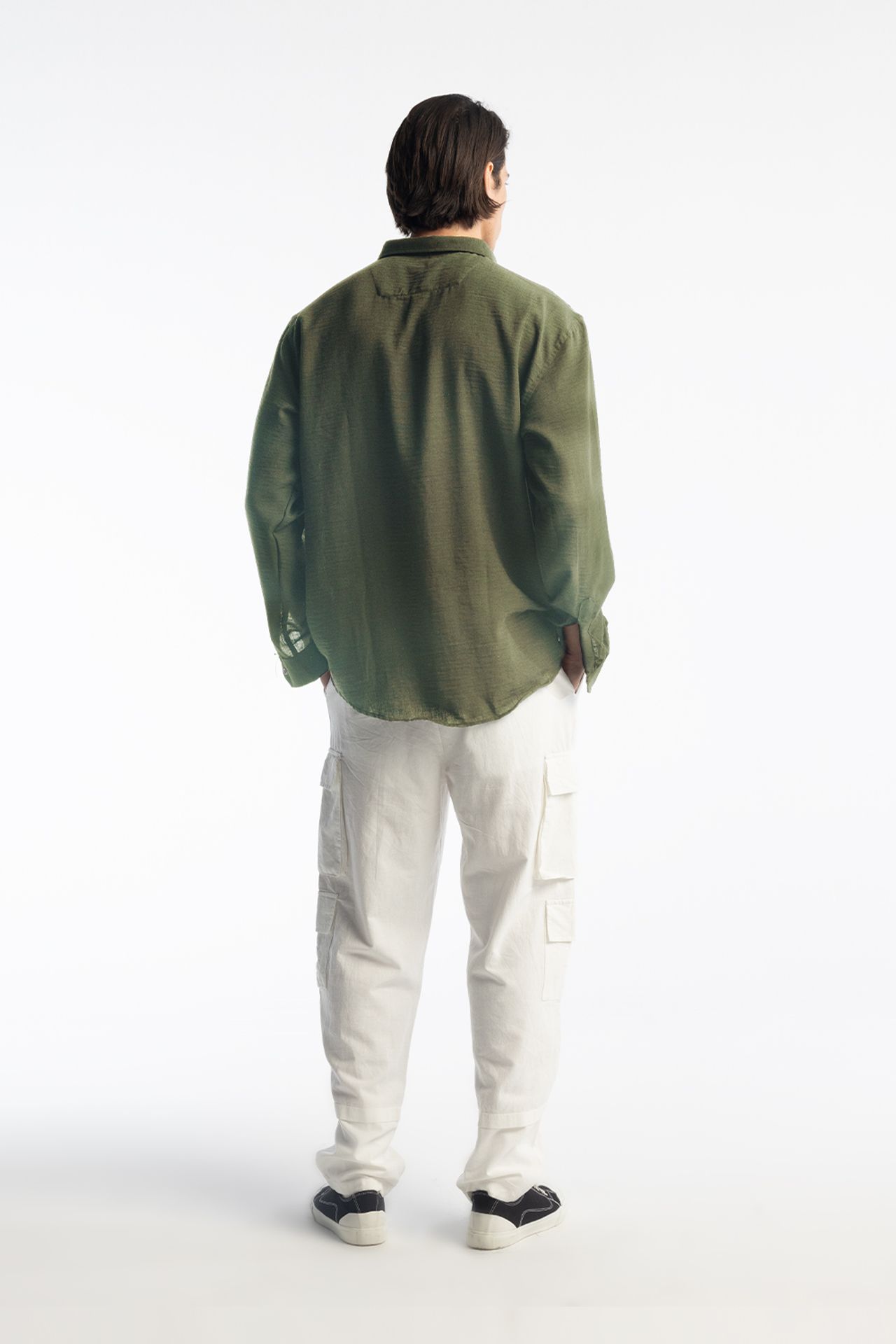GIESTO Oversized Button-Up Long Sleeve Shirt 4