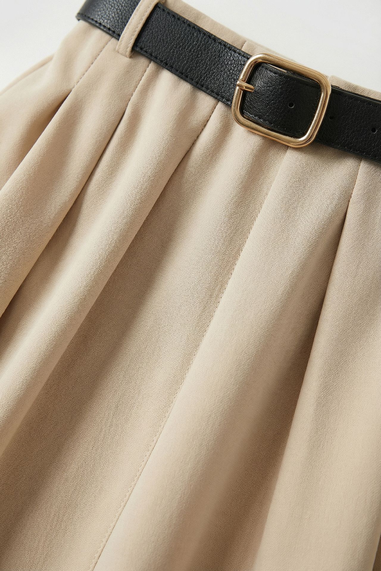 ISTANBUL Belted High Waist Midi Skirt 5