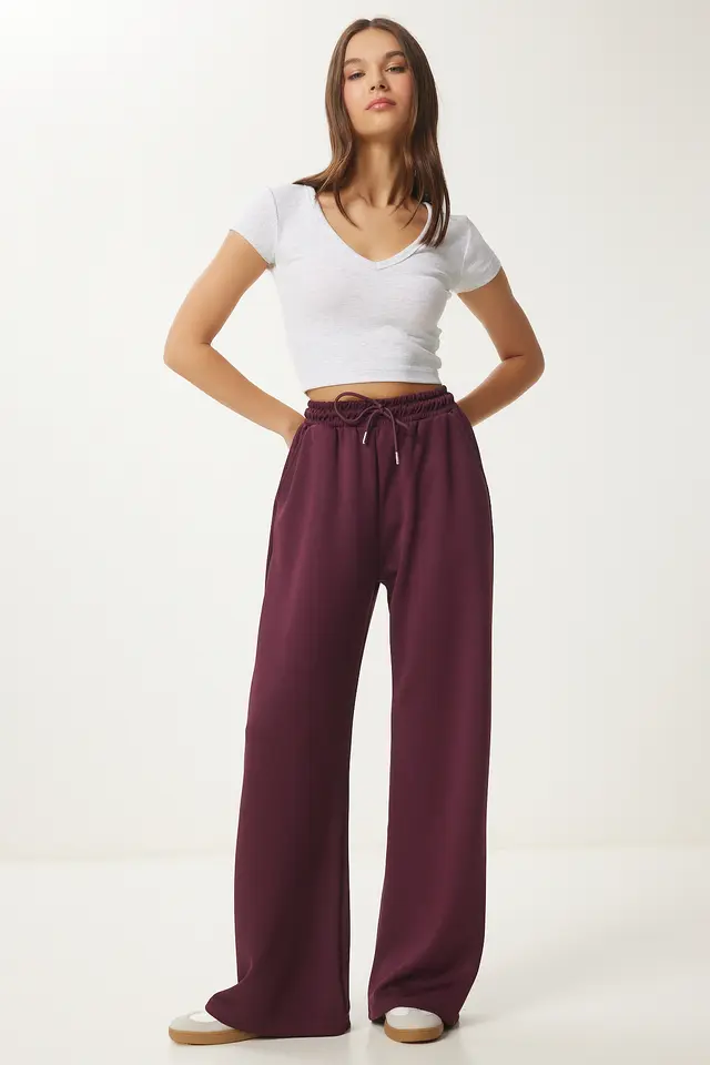 ISTANBUL Wide Leg Drawstring Waist Sweatpants
