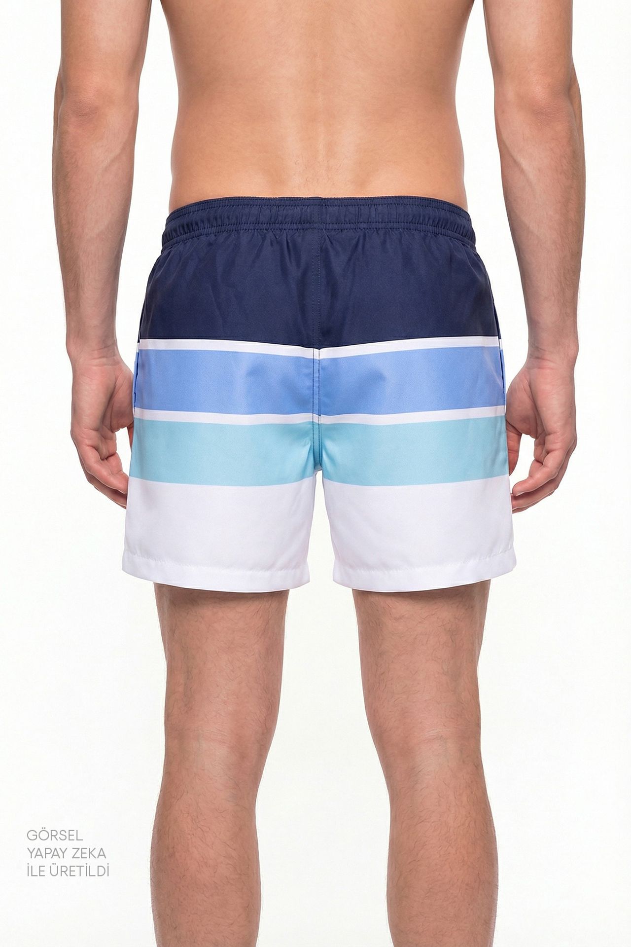 PENTI Men's Striped Swim Shorts 2