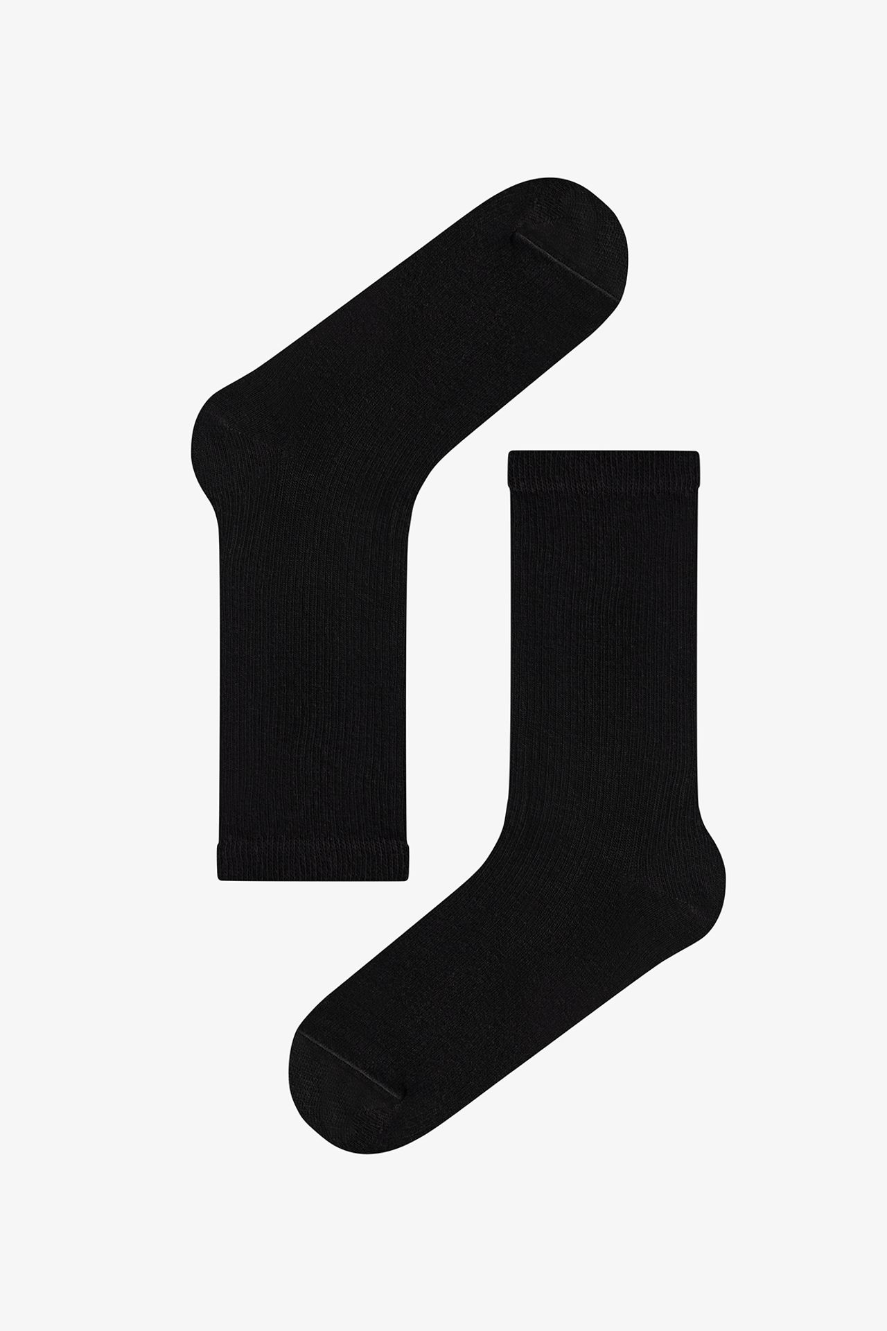 PENTI Double Cotton Ribbed Crew Socks 3