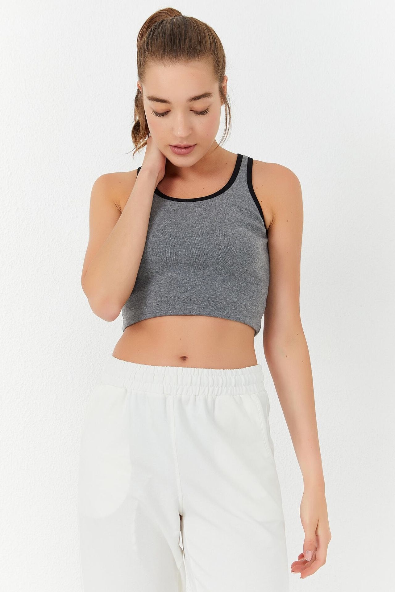 TOMMY Ribbed Sleeveless Crop Top 5