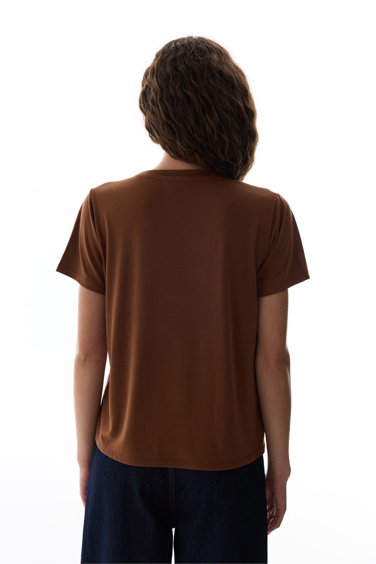 PENTI Women's Modal T-Shirt Crew Neck 6