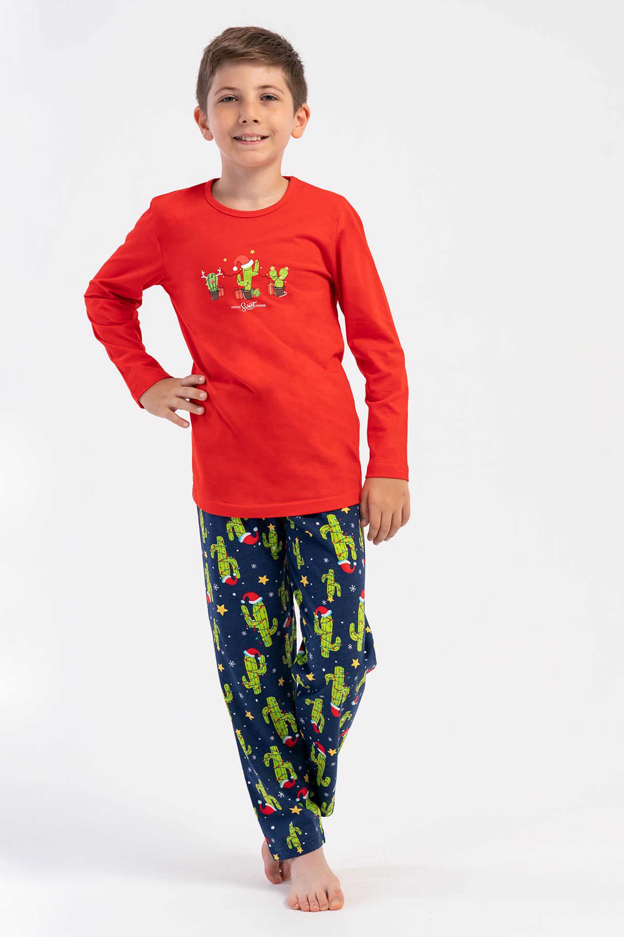 YAKE Uzun Kollu İki Parçalı Pijama Takımı 1