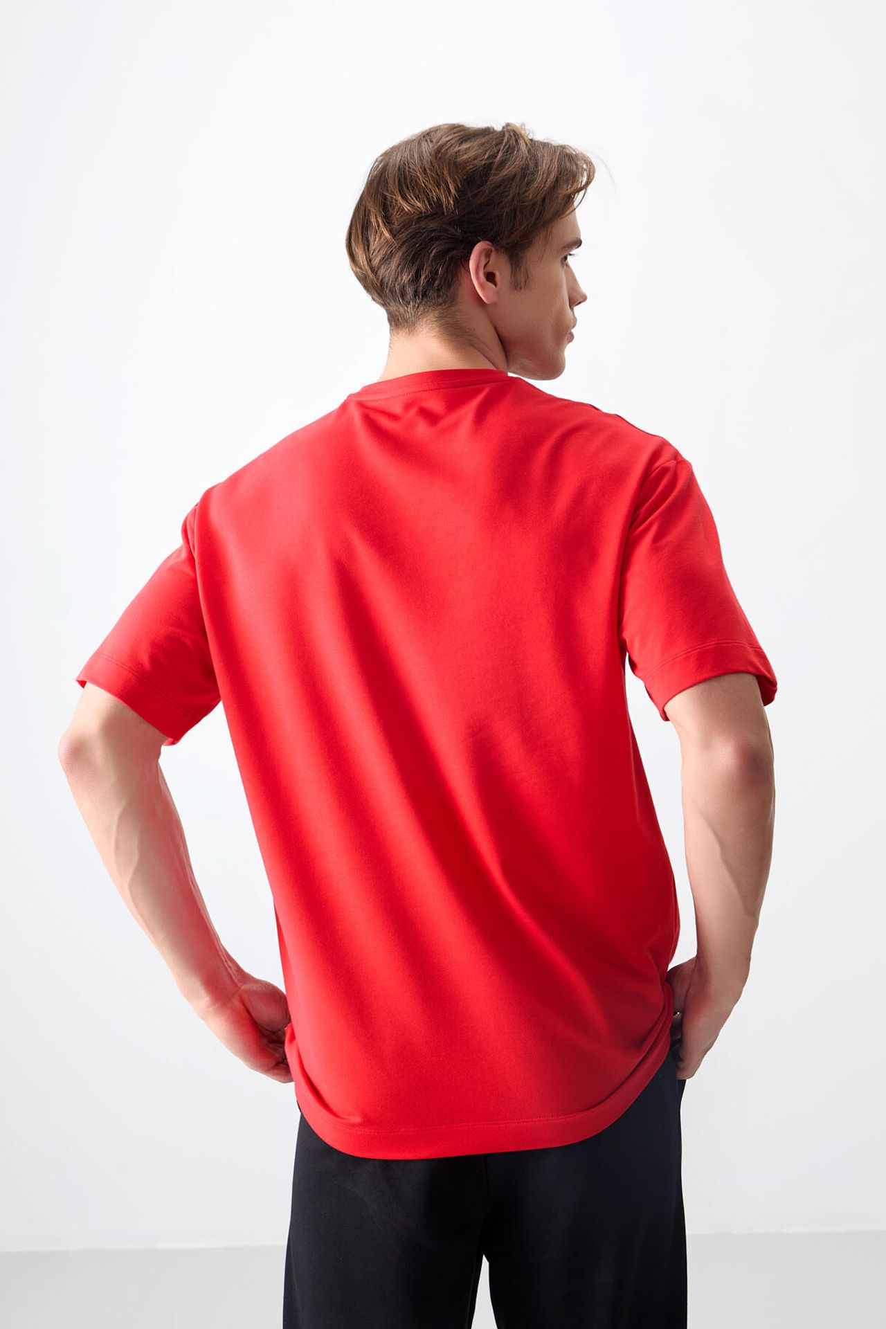 TOMMY Oversized Cotton Blend Crew Neck T-Shirt 6