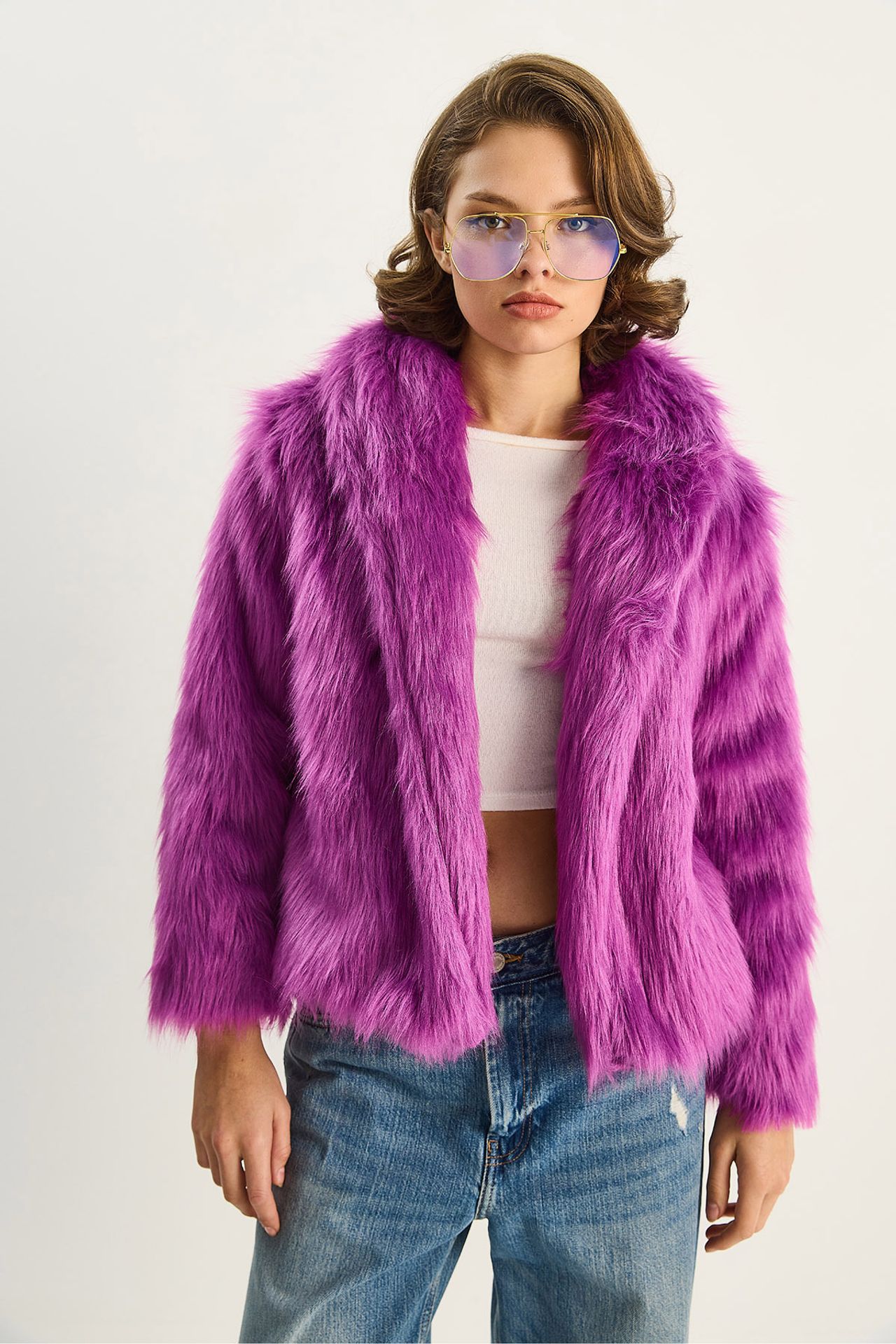 LUCCI Faux-Fur Coat