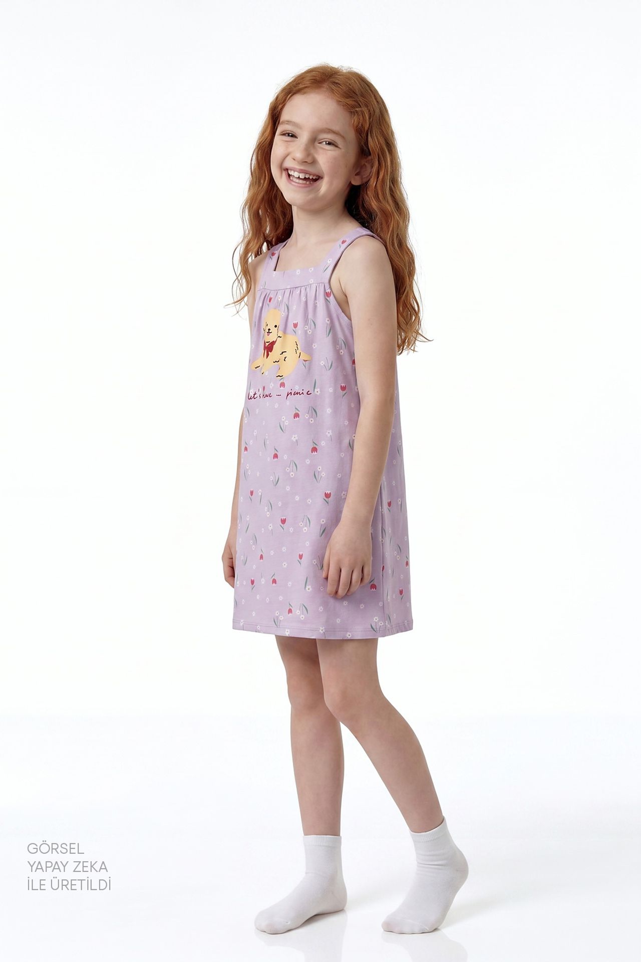 PENTI Girls' Picnic Pajama Top 3