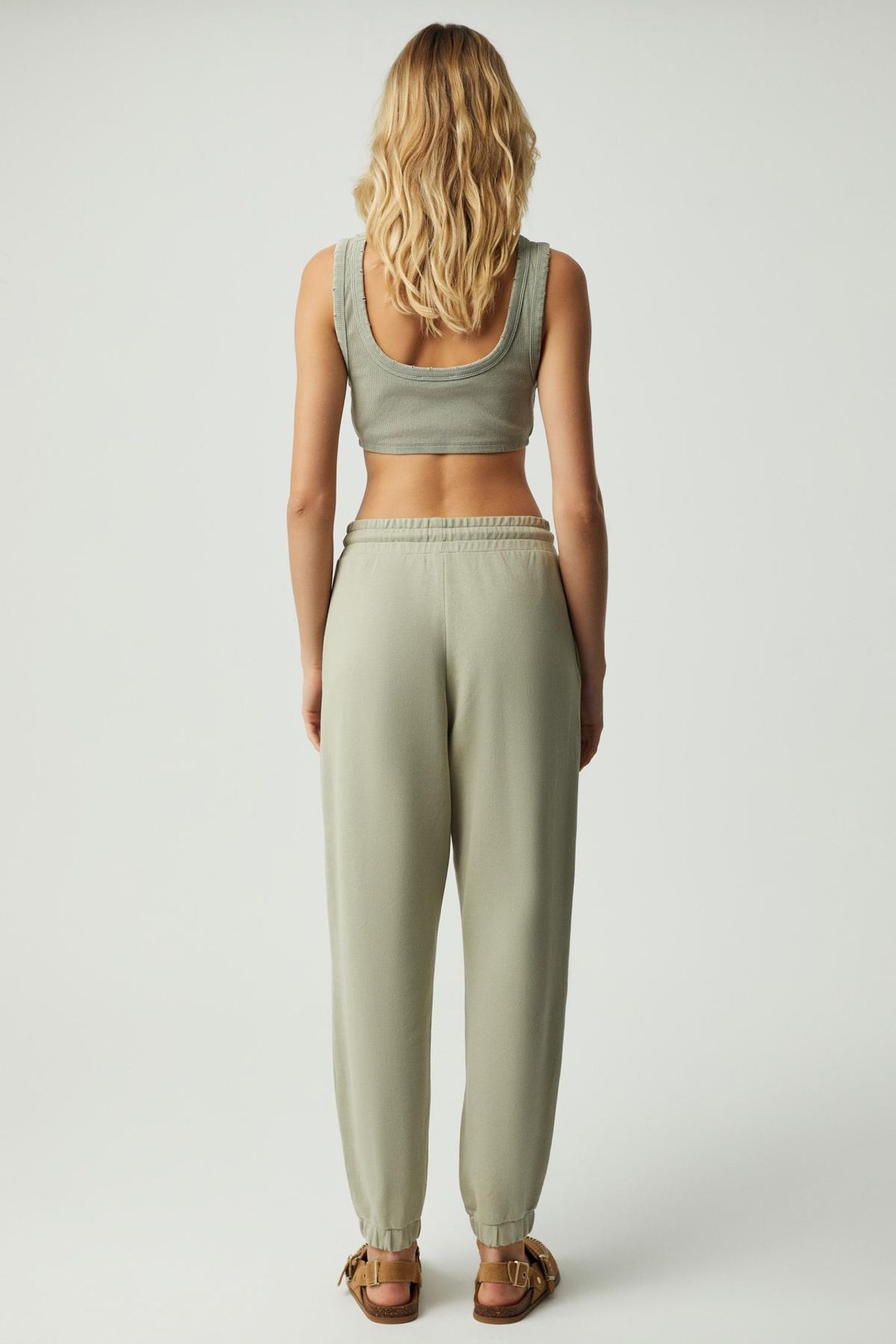 GRIMELANGE Elastic Waist Tapered Joggers 5