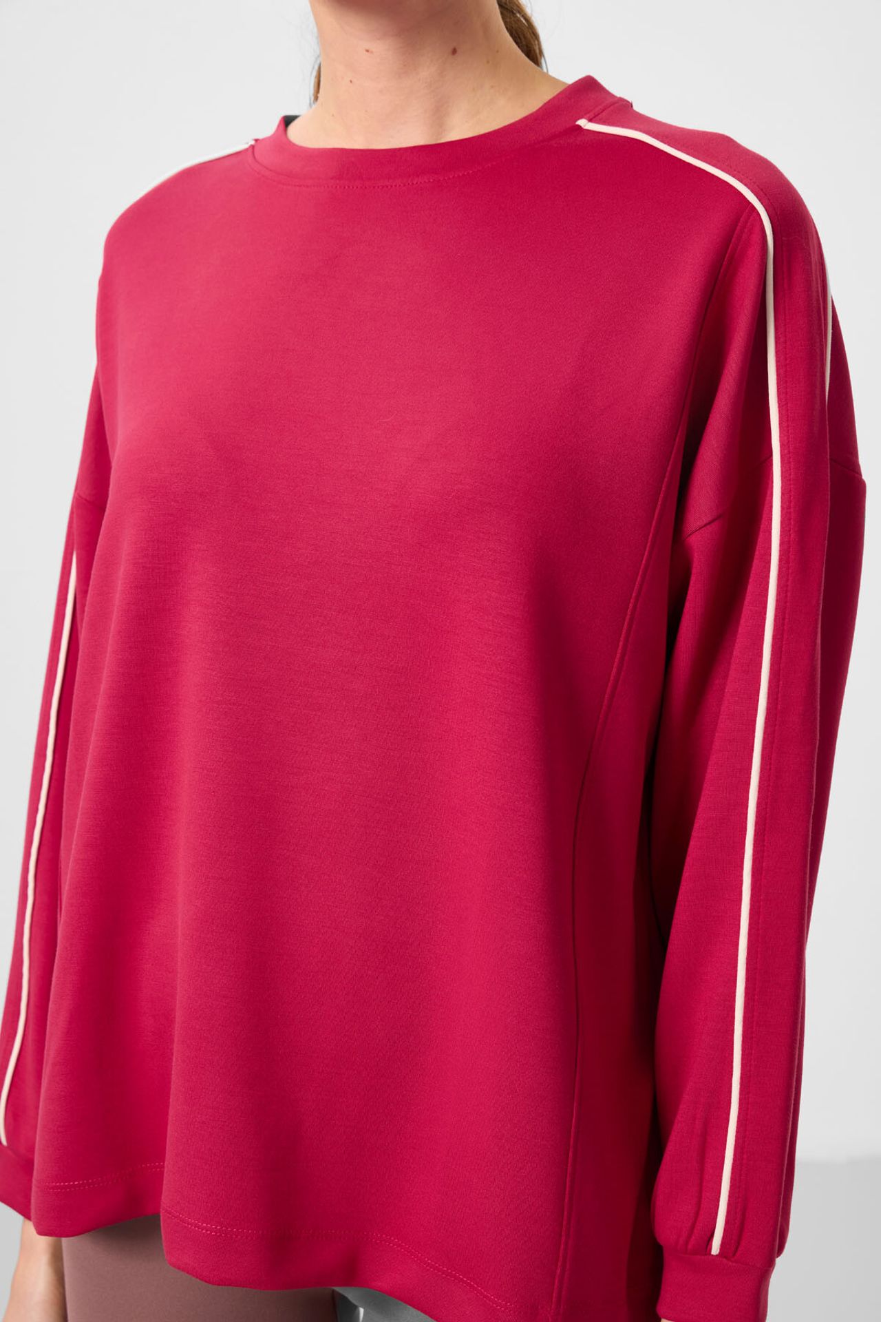 TOMMY Oversized Long Striped Tunic Top