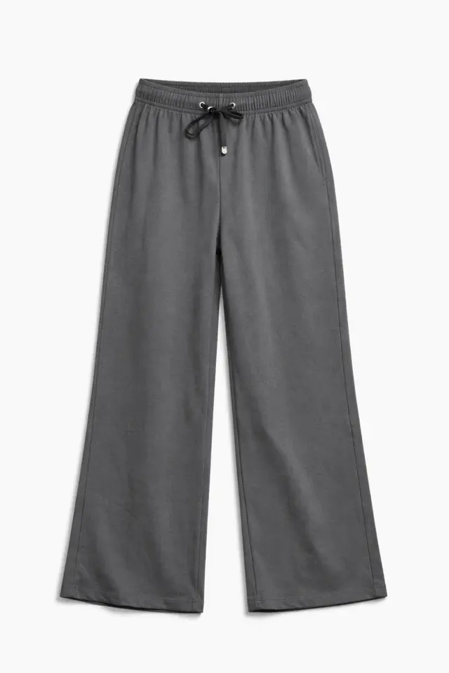 MIXRAY Women's Elastic Waist Wide Leg Pants
