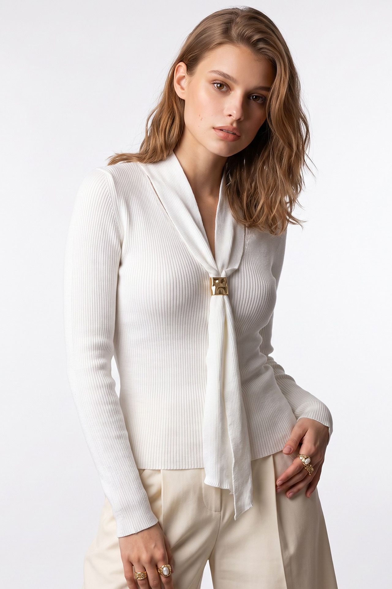 MIXRAY Women’s Viscose Blend Sweater 4