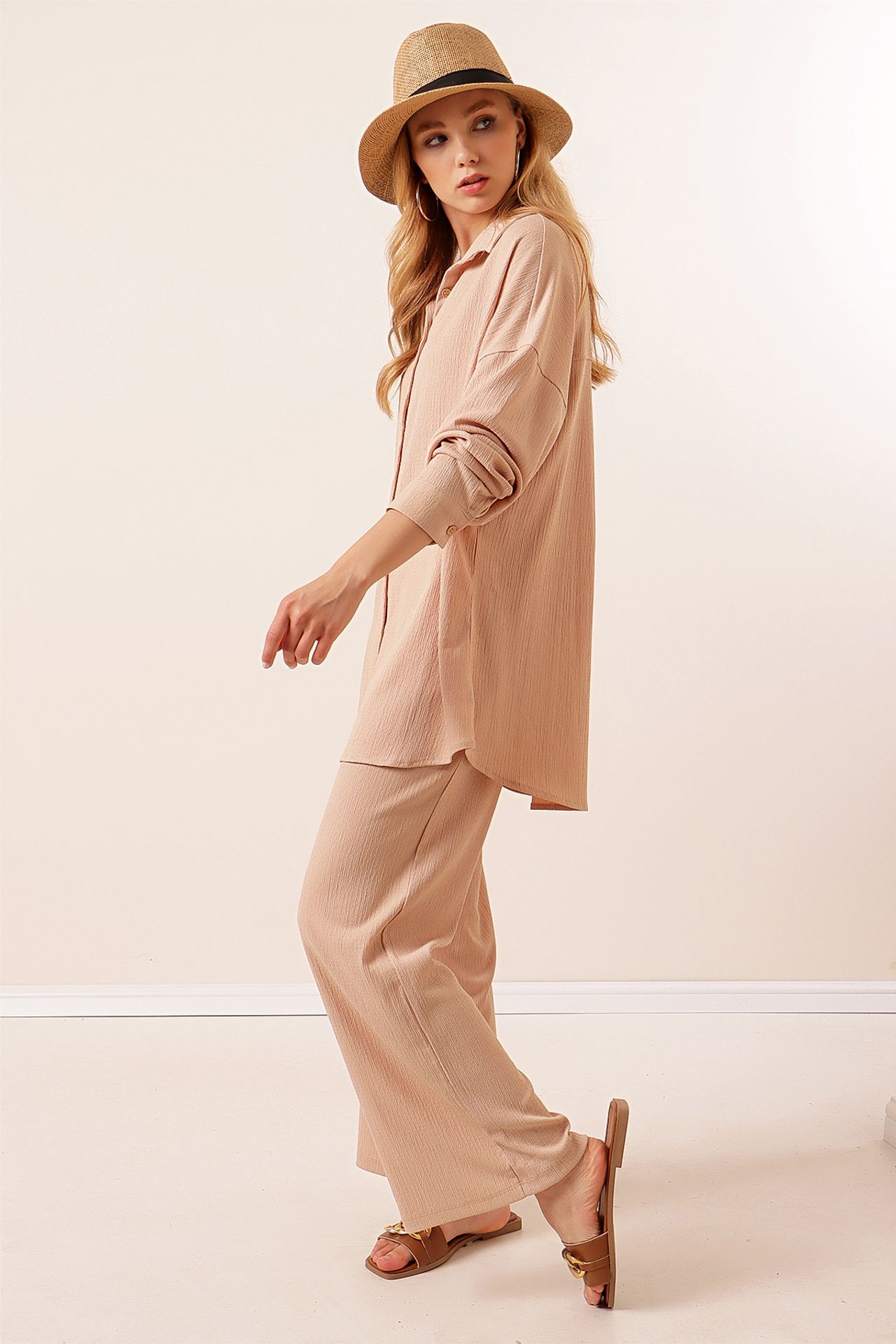 BDART Textured Long Sleeve Knit Shirt & Pants Knitted Co-ord Set 4