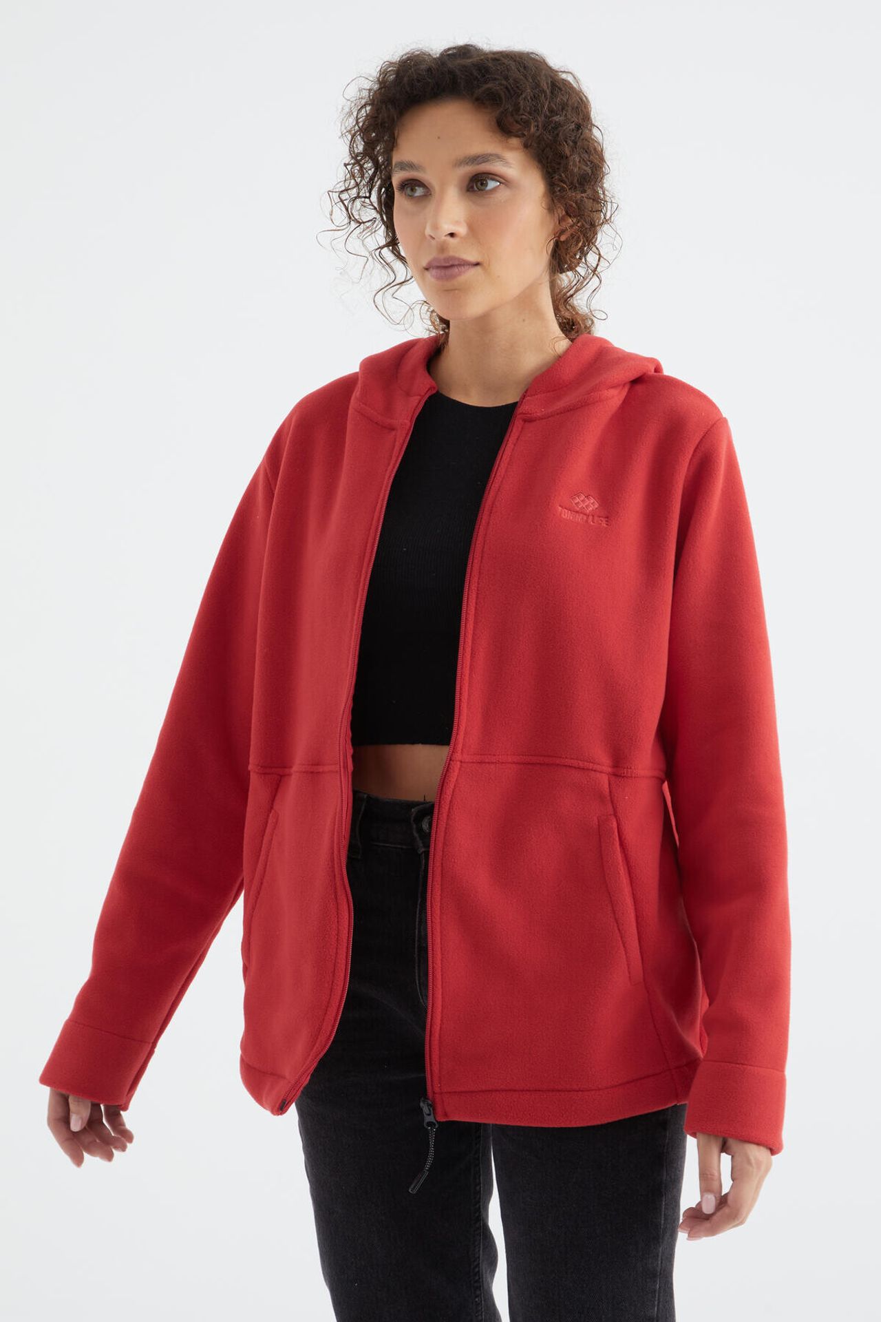 TOMMY Women's Hooded Zip Sweatshirt