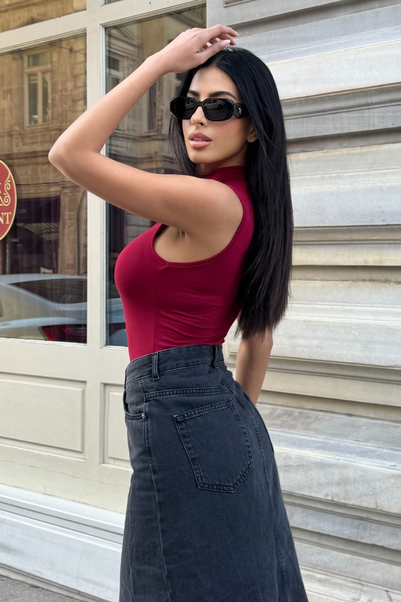 BIPANTOLON Kadın 2'li Kolsuz Yarım Balıkçı Yaka Body 2