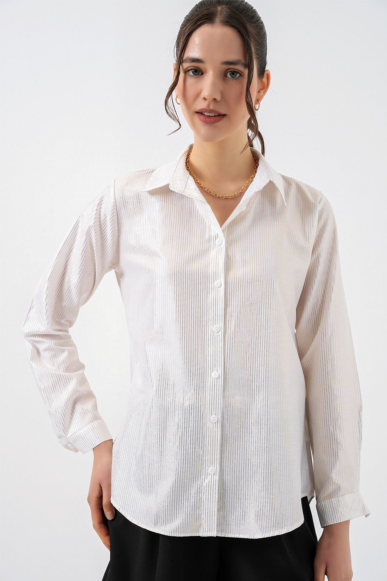 BDART Oversized Abstract Print Button-Front Shirt 3