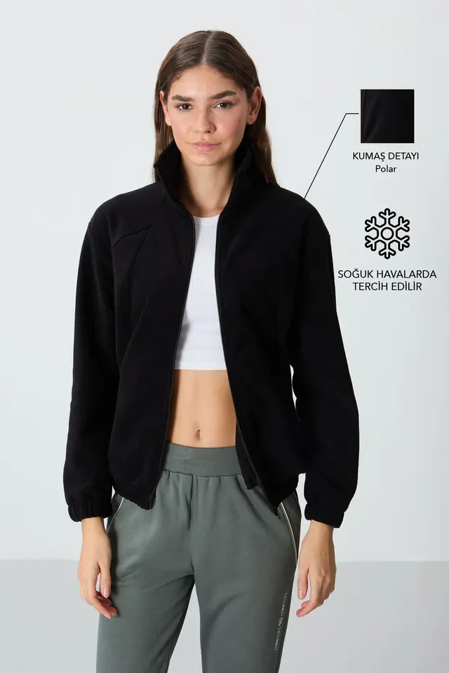 TOMMY Color Block Oversized Zip-Collar Sweatshirt