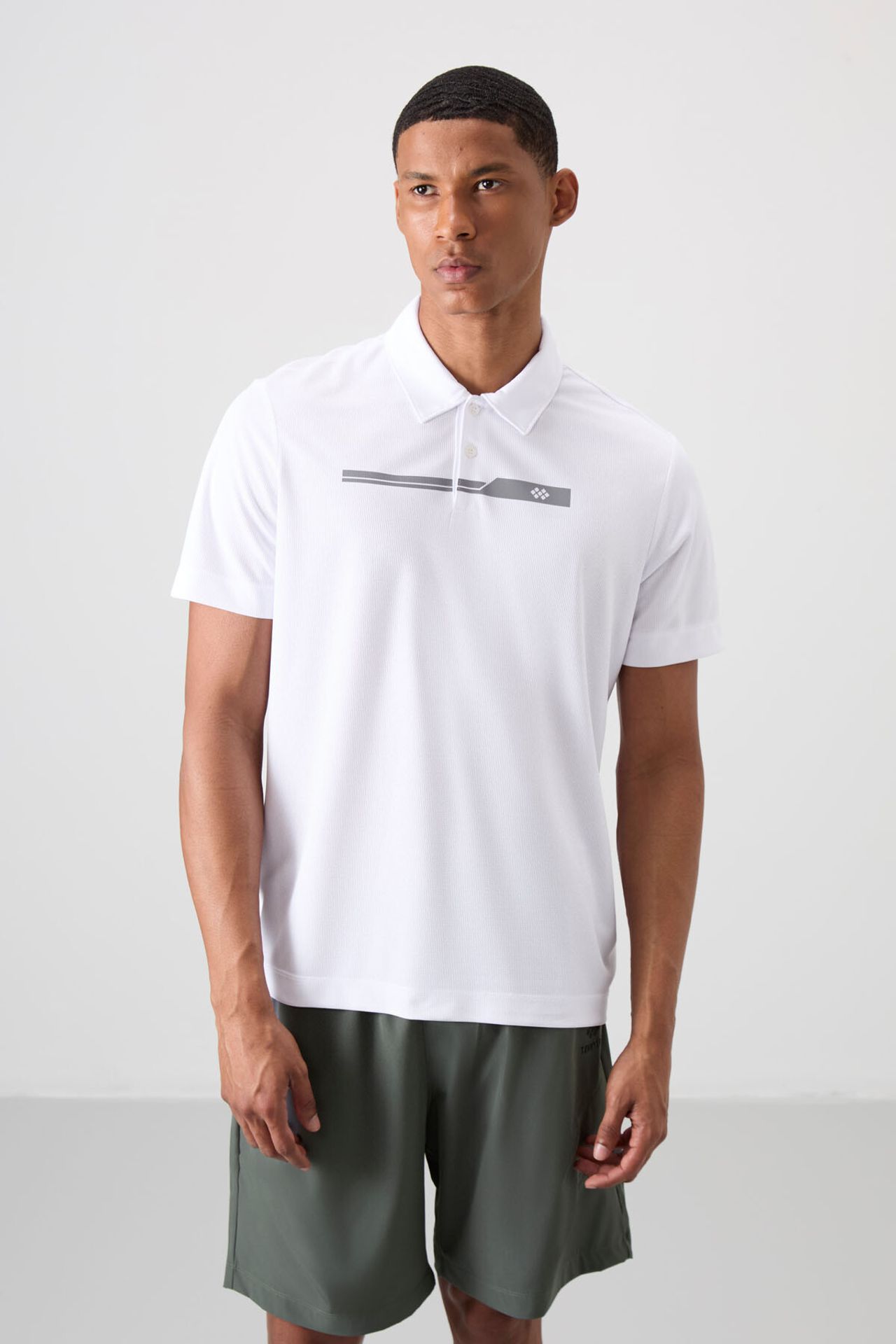 TOMMY Men's Polo Collar Button T-Shirt 1
