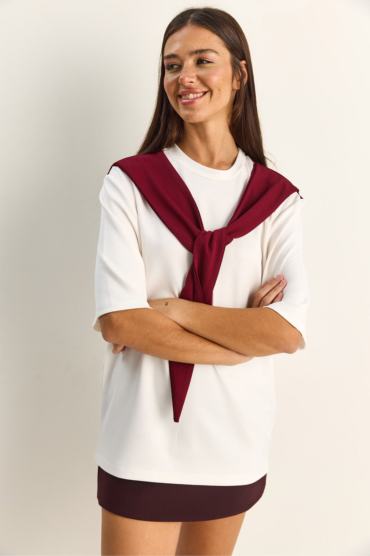 LUCCI Women's Polyester Elastane T-Shirt 5