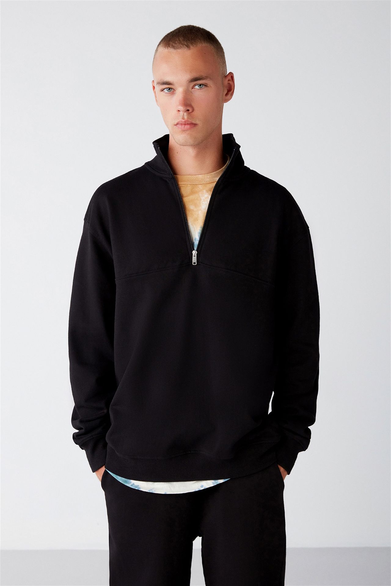 GRIMELANGE Yarım Fermuarlı Sweatshirt 1