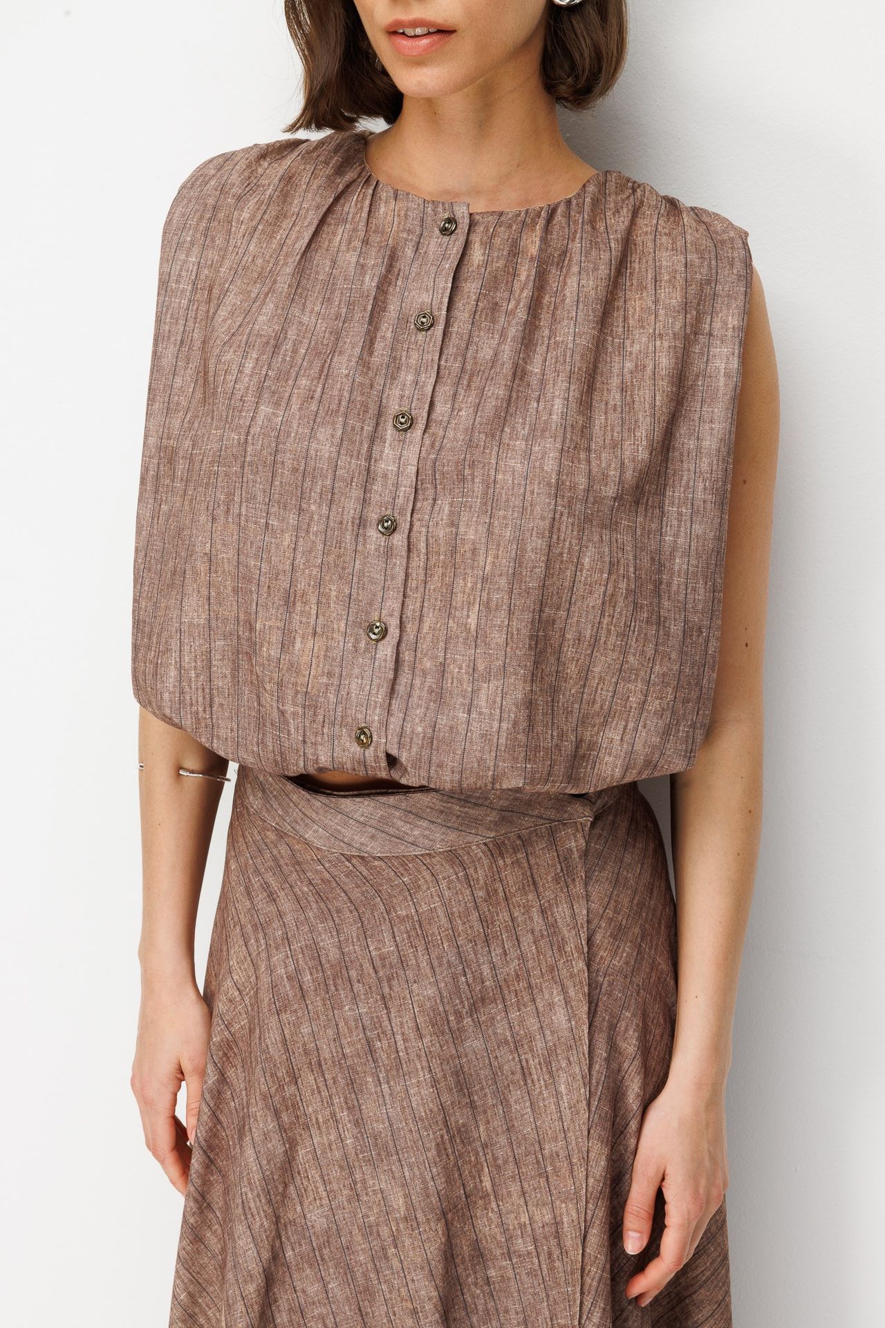 MIXRAY Linen Cotton Two-Piece Coord 7