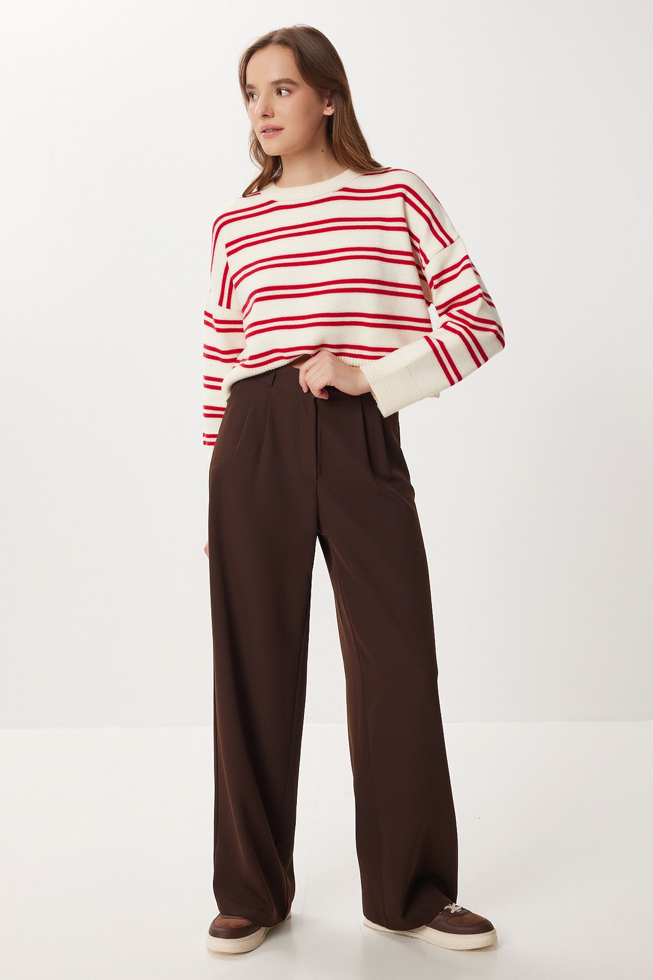 ISTANBUL High Waist Wide Leg Palazzo Pants 1
