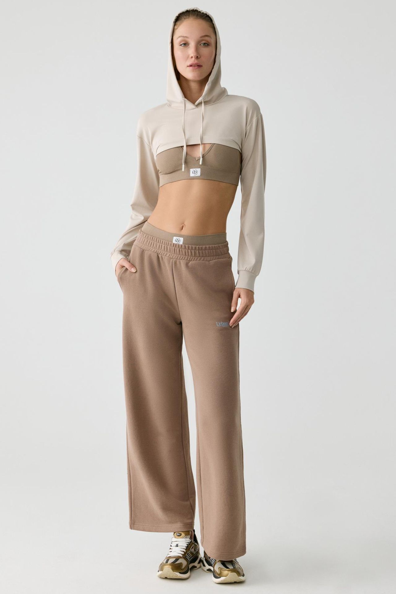 GRIMELANGE Wide Leg Elastic Waist Joggers 6