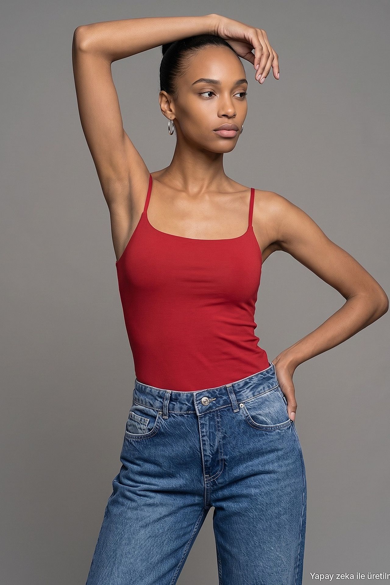 DILVIN Slim Fit Square Neck Sleeveless Blouse 3
