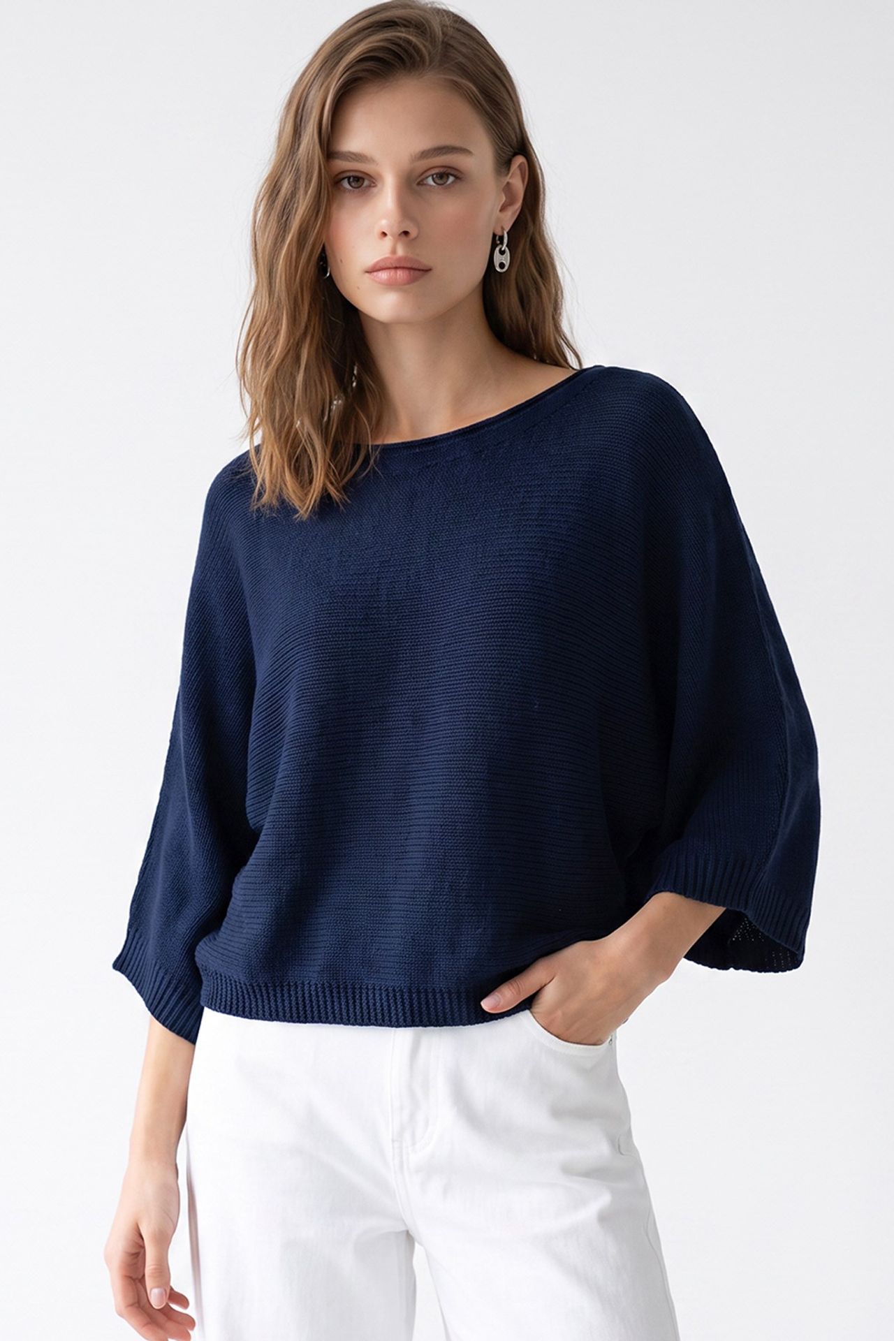 MIXRAY Women's Cotton-Blend Sweater 1